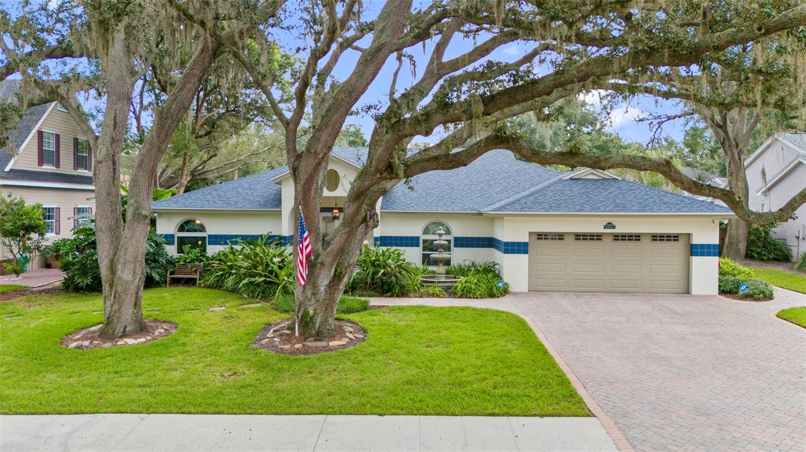 Welcome to 11403 W Queensway Drive, a stunning, 4-bedroom, 3-bath, 2,778 sq ft executive pool home in the heart of Temple Terrace. Nestled on a quiet, tree-lined street in a walled community of custom-built homes with no through traffic, this residence combines modern upgrades with timeless charm.
Step outside to your private oasis featuring a ** pool and spa with individual heaters (2019)** new pool enclosure (2025)** multicolor pool light (2024), outdoor brick firepit, and lush mature landscaping, new fresh sod in the backyard. French doors (2023) open from the living area to the pool deck, creating a seamless transition between indoor and outdoor living spaces.
Inside, the chef’s kitchen includes recessed lighting (2023), a deep farmhouse-style stainless steel sink, granite/quartz counters, undercabinet lighting, and lighted display cabinetry. The split floor plan offers a private guest wing with a barn door entry (2022), while the primary suite features an upgraded overhead shower (2022), dual vanities, and access to the pool.
**2019** – Replaced hot water heater; installed ADT alarm system
**2020** – Painted primary
bedroom; installed backyard privacy fence; rebuilt irrigation system with wireless Rainbird controller
**2021** – Painted all interior rooms; restrained pool enclosure; replaced hot tub pump; painted entire exterior & trim
**2022** – Installed grab bars in all three showers; upgraded shower in master bath; replaced pump & plumbing on Cantera fountain; texturized & painted pool bathroom; added barn doors on guest wing
**2023** – Replaced roof; installed recessed kitchen lighting; replaced pool pump; upgraded sliding glass doors with French doors; installed pegboard & ladder hangers in garage
**2024** – Replaced toilet & sink faucets in master bath; installed multicolor pool light; replaced garbage disposal; replaced exhaust fans in two baths with timed models
**2025** – Upgraded pool cleaning robot; installed new pool enclosure; replaced side & backyard fencing
* Primary walk-in closet is huge and cedar-lined and measures at 10'9" x 12'6"
* Bathrooms fully updated with granite or quartz vanities & seamless glass shower doors
* Wood floors in all bedrooms; tile in common areas; 6” baseboards & crown molding throughout
* Cedar-lined closets in every bedroom
* Cat 5 hurricane-rated entry & garage doors; Rolladen hurricane shutters on lanai & back windows
* Pocket doors in pool bath & laundry area
* Garage fully tiled with attic shelving for storage
With **low HOA fees of \$220/year**, extensive upgrades, hurricane protection, and refined finishes, this move-in ready home offers both peace of mind and exceptional value in one of Temple Terrace’s most desirable neighborhoods.