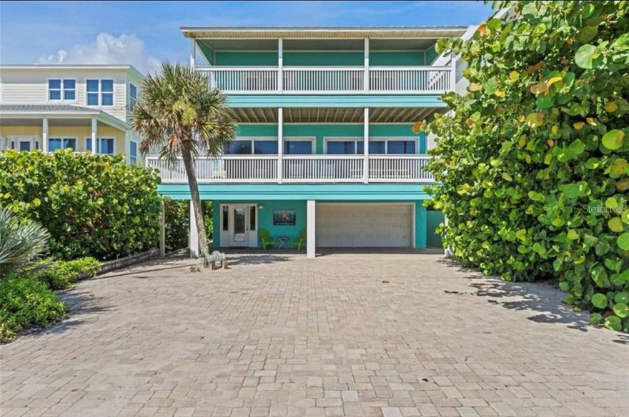 Welcome to Vista Hermosa, this amazing home has been loved for over 20 years by current owners. Secluded on the Bethune Beach, non driving section of New Smyrna Beach there is security knowing your days on the sand are awaiting your toes. This 2 bedroom, 2 full bath and 2 half bath home has been completely updated and lives much larger than you could imagine. The oversized driveway with custom pavers will accommodate ample parking as well as the 2 car garage. Once inside you have a second living space on the first floor just off the 2nd bedroom. Both the bedroom and sitting area have French doors that take you out back to the massive rear porch. Plenty of space for entertaining and no need to worry, there are stairs that lead you to the 2nd floor which features a wrap around balcony. The breathtaking views never end, on the second floor you have 2 sets of triple sliders with turtle glass that open to the Atlantic Ocean. Fully updated kitchen features double built in ovens, convection cook top and did I mention the view? The second half bath is located off the living room. Private retreat you ask, welcome to the 3rd floor. The entire 3rd floor is reserved for the owners suite and private balcony you can access through 2 sets of French doors. This home is ready for the next set of memories to be made and I promise, they are lasting. ;Water: City
