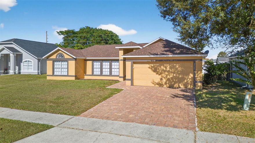 Welcome to this beautifully refreshed 3-bedroom, 2-bath home located in one of Kissimmee’s most desirable and family-friendly communities. Featuring a split floor plan and an inviting open-concept layout, this residence offers both comfort and functionality—perfect for modern living.
Step inside to find fresh interior paint, generously sized bedrooms, and a bright, airy main living space ideal for gathering and entertaining. The newer roof brings peace of mind, while the paver driveway adds undeniable curb appeal.
Enjoy a very large backyard, offering endless possibilities—create your perfect outdoor oasis, host weekend cookouts, or simply relax in your private space.
Residents of this community enjoy access to fantastic amenities, including top-rated schools, a basketball court, and tennis courts—all just moments away.
This is a must-see Home