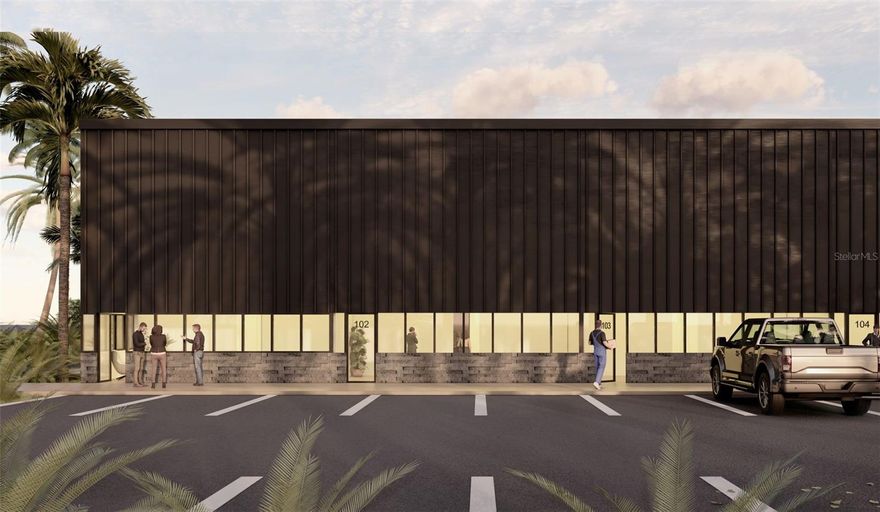 One or more photo(s) has been virtually staged. Pre-Construction. To be built. ECAP Zoned Flex Condos. 16 Units available across two - 25,000 Sq Ft. Buildings. Each unit will be 3,125 Sq Ft. Units may be bought individually or in bulk. Each unit will feature showroom space, 3 individual offices, and 1 ADA compliant bathroom. Warehouse space will include roll up door in rear, and 26+ feet ceiling heights. Property is conveniently located near the Punta Gorda airport 5 minute car drive to I75 Jones Loop Ramp. Enjoy the vibrant community of Punta Gorda featuring fine dinning, shopping & more Estimated completion date for the buildings is Quarter 4 of 2026. Condo fees are to be determined. For more information call. Information is deemed reliable but is not guaranteed.