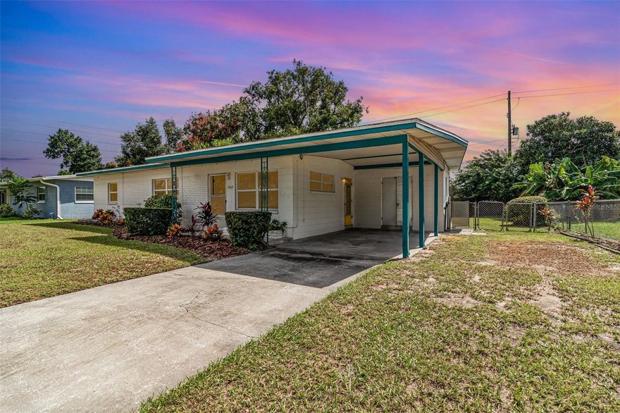 Introducing a terrific opportunity in Orlando's Hourglass District, This 3 bedroom 2 Bath home features a recently replaced ROOF (2020), BRAND NEW HVAC System (2025), REPLACED WINDOWS/DUAL PANE (2014) and an Updated ENERGY EFFICIENT WATER HEATER (installed in 2010). This super functional and cozy layout offers a ton of wonderful natural light, a flex room/den and a galley kitchen with a window over the sink that overlooks the large, FULLY FENCED yard, and plenty of storage- including a Utility Closet off the Carport! Seriously....  there's nothing to do but Move-In, and make this Your New Home!!