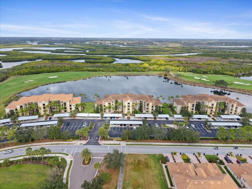 DEEDED GOLF MEMBERSHIP INCLUDED
Welcome to 7803 Grand Estuary Trail, Unit 302 – A Premier River Strand Residence
Experience the ultimate Florida lifestyle in this beautifully updated 2-bedroom, 2-bath condo ideally situated on the third floor of a coveted building in the beautiful River Strand Golf & Country Club community. Perched alongside a picturesque oversized pond with expansive views of the lush golf course and natural preserve, this residence offers tranquil surroundings and spectacular sunrises and sunsets.
Step inside to an open-concept living space boasting abundant natural light and modern finishes. The updated kitchen features quartz countertops, stainless steel appliances, custom wood cabinets, pull-out shelving, and a generous pantry — perfect for everyday living and entertaining. Rich new vinyl plank flooring, fresh interior paint, and stylish fixtures create a bright and welcoming atmosphere throughout.
The primary suite is a true retreat with a spacious walk-in closet and an en-suite bathroom beautifully updated with a walk-in shower and contemporary cabinetry. On the opposite side of the home, the second bedroom and guest bathroom provide comfort and privacy for family or visitors.
Enjoy your morning coffee or evening relaxation on the screened lanai, complete with no-see-um screening and hurricane-impact glass sliding doors, all with captivating views over the pond, golf course, and abundant wildlife.
River Strand is a resort-style, gated golf community featuring world-class amenities, including a 27-hole championship golf course, multiple resort-style and satellite pools, Har-Tru tennis courts, pickleball courts, a fitness center, clubhouse dining, spa facilities, and an active social calendar.
Perfectly located minutes from Bradenton’s stunning Gulf Coast beaches, shopping, dining, and major roads like I-75, this condo is ideal for year-round living, seasonal vacations, or a strong investment opportunity.