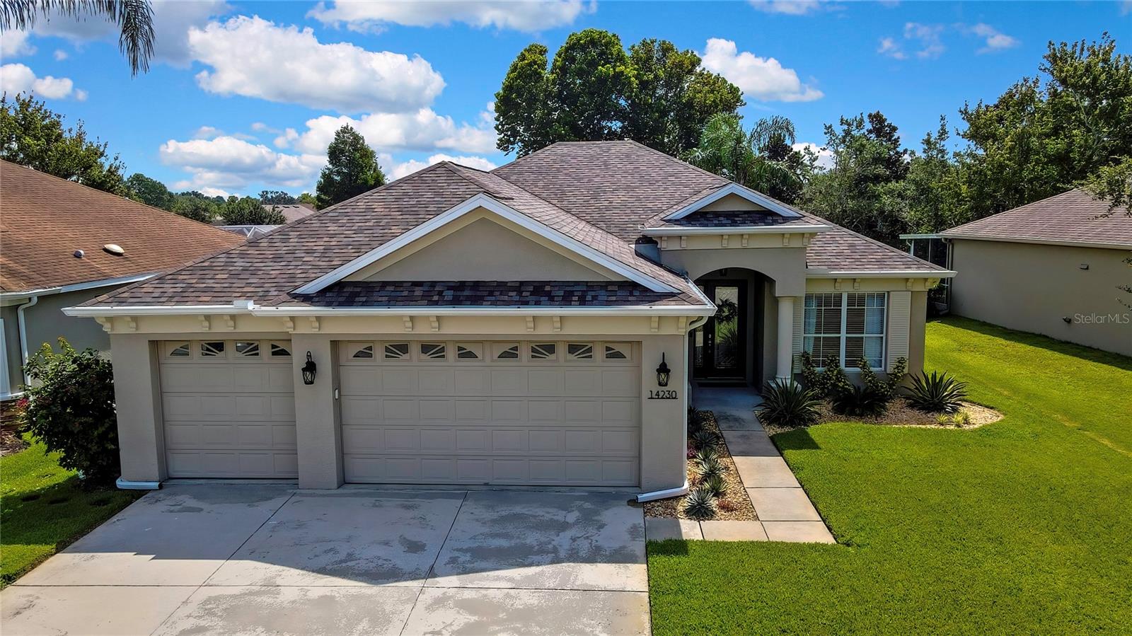 Welcome to this stunning former model home located in the desirable gated community of The Highlands in Hudson. Perfectly situated for family living and modern convenience. Boasting 3 bedrooms, 2.5 baths plus a private office in a 2,078 sq ft open-concept layout, the residence impresses with soaring ceilings and thoughtful design. The chef’s kitchen features pristine bright cabinetry, granite countertops, wood-look ceramic tile, and upgraded pull-out shelving for easy access to favorite dishes and platters, all flowing seamlessly into the spacious dining and living areas—perfect for entertaining. The master suite offers double sinks and a spacious walk-in closet, while large windows throughout illuminate the home. Outside, enjoy the private brick-paver patio with a sparkling pool, spill-over spa, and new pool heater (2023), all overlooking a tranquil retention greenspace with no rear neighbors. Major upgrades include a new roof (2024), and new air conditioner (2022). Plus a full three-car garage with extra-tall doors and ceilings for added storage. A separate well for irrigation keeps the lush landscaping thriving. Very close to great restaurants, shopping, hospitals and the beautiful Florida beaches. The location also offers convenient travel to Tampa International Airport and Orlando. With HOA coverage for cable, internet, trash, gate, and common-area maintenance, this move-in ready home combines modern comfort with exceptional value. The only thing missing is YOU. Come take a tour and make this house your home today!