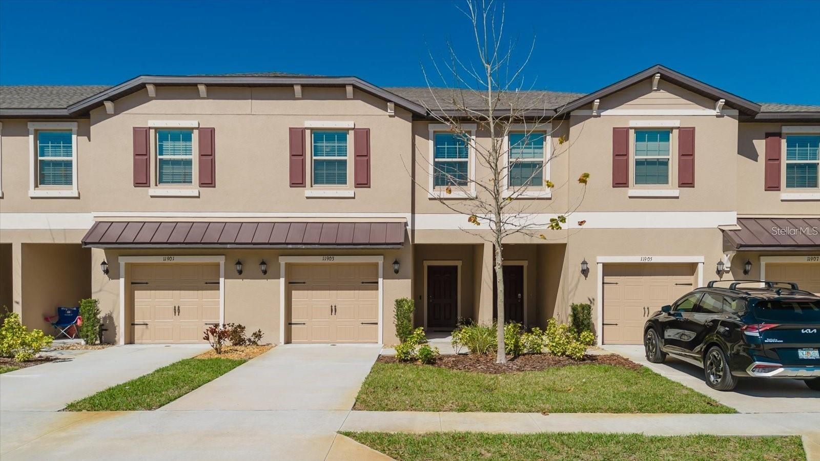 This impeccably maintained 3-bedroom, 2-bathroom residence offers modern comfort, an open-concept layout, and stylish finishes throughout. Enjoy a spacious kitchen with stainless steel appliances, a large island perfect for entertaining, and plenty of natural light throughout the living areas. The master suite features a walk-in closet and a private bath with dual vanities. Additional features include an attached 2-car garage, a private backyard, and access to a quiet, family-friendly community. Washer and dryer included.
Move-in ready and located in a peaceful, gated neighborhood close to schools, shopping, and major roadways — this home won’t last long!
