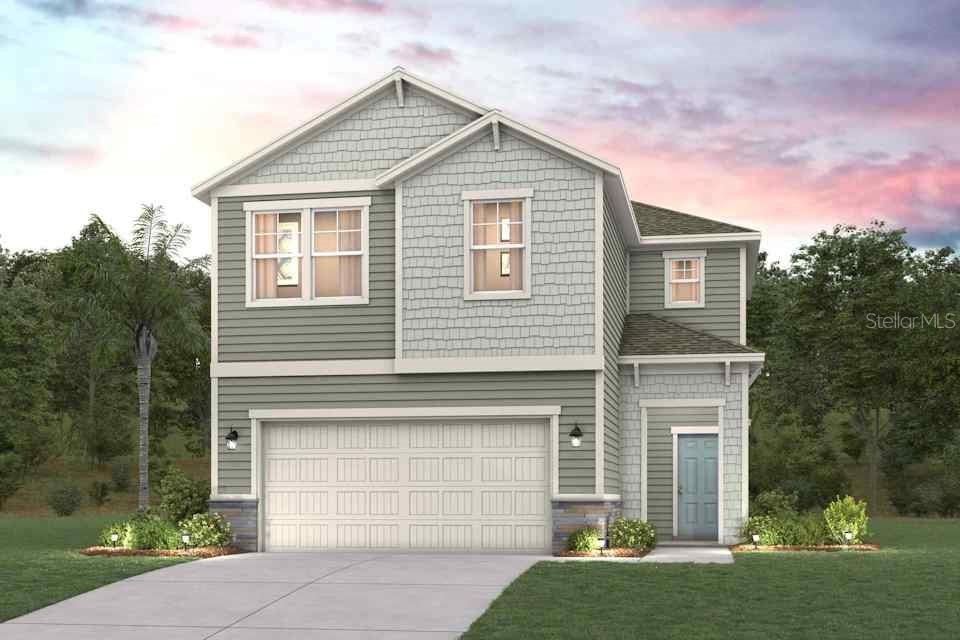 Pre-Construction. To be built. Designed with comfort and convenience in mind, the Silverbell II is sure to please! This popular floor plan has a porch entry that opens into an impressive kitchen, complete with a walk-in pantry, a wraparound counter, and a center island. The kitchen flows seamlessly into a dining area and a great room, which offers access to a covered patio. The primary suite is located on the main floor, featuring a walk-in closet and an attached bath with dual sinks and a walk-in shower. You’ll find three additional bedrooms upstairs, two with walk-in closets. A full bath and a flexible loft space round out this attractive home.
