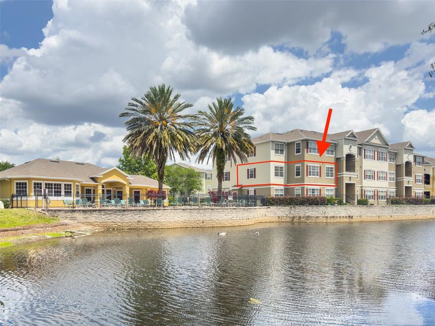 Great buying opportunity for homeowners & investors!  This beautiful 2-bedroom POND VIEW, 2nd floor condominium offers open split floor plan, spacious living room, kitchen, dining room, inside laundry room with washer & dryer included, and 1 GARAGE space. Both bedrooms are spacious primary suites featuring private bathrooms and walk-in closets. Kitchen is equipped with newer stainless steel appliances. The unit has plenty of natural lighting all around. Major updates include a 2024 roof, 2024 water heater, and 2023 HVAC system. Located inside a gated community, recreation facilities include a club house with kitchen, fitness center, playgound and pool for you to enjoy!  Property is only minutes from Valencia College East, UCF, shopping centers, downtown, airport and SR 408/417.  Please call for a private showing!