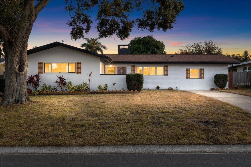 Completely renovated, move-in ready, and only 2 miles from some of America’s top-ranked beaches—welcome to 1711 Patlin Circle S. in Largo. This modern coastal home offers the ideal blend of everyday comfort and investment potential, with NO HOA and NO rental restrictions, making it perfect for short-term rental investors, snowbirds, or full-time Florida living. Step inside to a beautifully updated interior featuring new finishes throughout, abundant natural light, and a spacious open layout. The kitchen has been fully renovated with modern cabinetry, stainless steel appliances, and stone countertops, flowing seamlessly into bright living and dining areas ideal for entertaining. Each bedroom feels refreshed and comfortable, and the renovated bathrooms feature stylish contemporary touches. Outside, the large private fenced backyard provides multiple options—add a pool, install a swim spa, expand the patio, create a fire pit area, or design the perfect outdoor oasis for high nightly-rate guests. The neighborhood is quiet, walkable, and friendly, offering the true Florida lifestyle while staying close to everything. Located just minutes from IRB, Belleair Beach, Clearwater Beach, top-rated schools, Publix, restaurants, waterfront dining, shopping, The Pinellas Trail, Largo Central Park, The Botanical Gardens, and other parks. High and dry location — not in a mandatory flood insurance area. Quick access to both Tampa International Airport and St. Pete–Clearwater Airport makes this an unbeatable choice for seasonal travelers and out-of-state investors. If you're looking for a turn-key home, a profitable Airbnb/VRBO opportunity, or a coastal retreat near world-class beaches—this property checks every box.