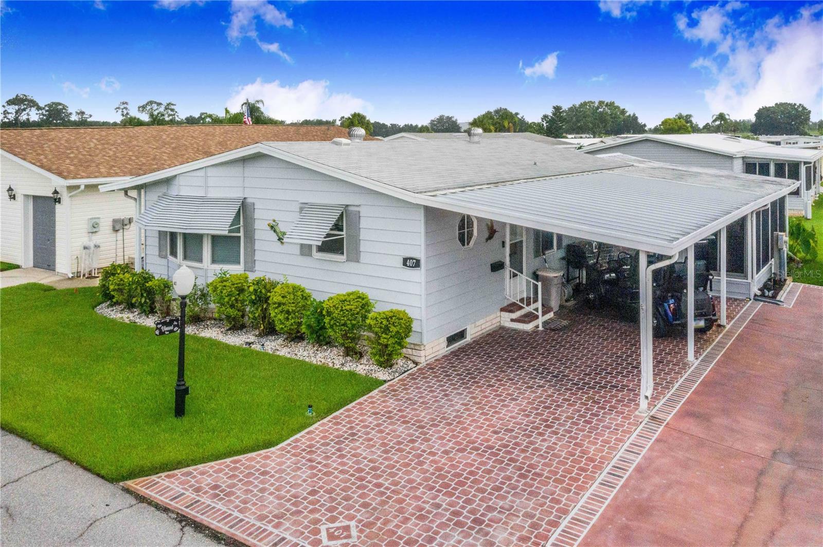 Welcome to effortless living in this charming 2-bedroom, 2-bath home nestled in a vibrant 55+ gated community! Enjoy peace of mind and convenience with a prime location near shopping, dining, and medical facilities. The community offers a wealth of amenities, including water, internet, and cable included in your HOA, discounted golf, sparkling pool, tennis and pickleball courts, and a private dock for fishing. Experience an active, social lifestyle with everything you need right at your fingertips. Don’t miss your chance to make this wonderful home yours—schedule a tour today!
