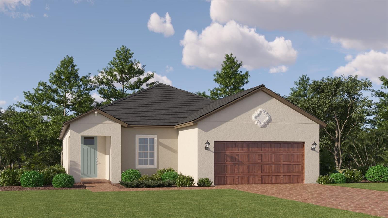 BRAND NEW HOME!! - A versatile flex room rests directly off the foyer of this modern single-story home, while down the hall, the fully-equipped kitchen, dining room and contemporary family room flow in an open design that leads to a sizable patio. Nearby, the owner’s suite occupies a large, private space with a generous en-suite bathroom. An additional bedroom provides convenience. The Manors is a collection of new homes for sale exclusively for active adults 55+ at Mirada, a masterplan community in San Antonio, FL. Homeowners can play friendly games at the sport court or spend a peaceful afternoon at the pool or picnic area. The local city boasts several dining and shopping options at Wesley Chapel, The Shops at Wiregrass and Tampa Premium Outlets. Discover the nation’s largest lagoon at Mirada, a Lifestyle community offering new homes for seasonal or year-round use exclusively for active adults ages 55+ in San Antonio, FL. Prices, dimensions and features may vary and are subject to change. Photos are for illustrative purposes only.