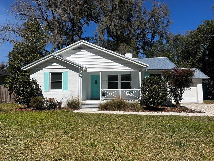 Just steps from the University of Florida, this move-in ready home delivers the ultimate combination of location, charm, and major upgrades. Situated on a spacious lot near campus, this beautifully maintained 3-bedroom, 1-bath property has been thoughtfully updated from top to bottom. Recent improvements include a new metal roof (2024), updated windows, HVAC system, new electrical and plumbing, plus a full kitchen and bathroom remodel in 2021. Inside, you’ll find refinished wood floors, stainless steel appliances, a cozy wood-burning fireplace, and abundant natural light throughout. The welcoming front porch with swing adds timeless character, while the one-car garage and generous parking provide everyday convenience. The large backyard provides plenty of outdoor space to enjoy, making this an exceptional opportunity for investors, Airbnb potential, or anyone looking to live just moments from campus while enjoying a true neighborhood feel. Homes this close to the University of Florida with this level of updates and lot size are rare—don’t miss it.