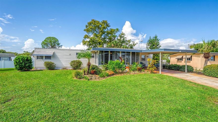 Welcome to 2718 Vindale Road ~ a charming, move in ready home in a 55+ mobile home community in Tavares, Florida. This property offers a relaxing Florida lifestyle with community amenities, NO LOT RENT, LOW HOA FEE, and upgrades throughout, making it ideal for those seeking comfort, convenience, and affordability.  Step into the beautifully updated kitchen featuring sleek granite countertops, modern stainless steel appliances with the perfect contrast of light cabinetry. Whether you're preparing everyday meals or entertaining guests, this space is designed to impress with its durable finishes and thoughtful layout. The open-concept design flows seamlessly into the living area, creating a warm and inviting space perfect for gatherings.  Other upgrades include luxury vinyl flooring, insulated lifetime membrane metal roof, insulated windows, and much more!  Relax on the front Florida Room or open Back Porch. The Back Porch has plenty of sitting space to enjoy the large backyard!  This home’s layout is a split plan, so bedrooms and bathrooms are on opposite sides of house, perfect for guests!  HOA/COMMUNITY: Imperial Terrace is a highly desirable retirement community offering AMENITIES galore! Community amenities include a Clubhouse, Library, Screen Pool, and Shuffleboard Courts.  The Clubhouse is a favorite with resident gatherings, BBQs, swimming, shuffleboard, and so much more. A community Boat Ramp provides easy access to the HARRIS CHAIN OF LAKES - perfect for Owners not living on the canal front to enjoy fishing, boating and water sports. Imperial Terrace is located off Hwy 441 in Tavares, known as the “Seaplane Capital,” the area is part of the “Golden Triangle” of three unique towns offering restaurants, shops, and year round festivals.  Plus, easy access to major destinations: about an hour drive to Orlando International Airport and Disney Parks.  Call to schedule your personal tour today!