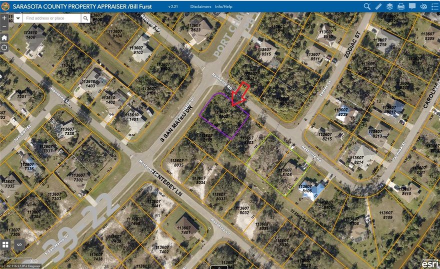 Large oversize corner lot in one of the best neighborhoods of North Port, Prime location! Quality building lot located in the booming city of North Port, Sarasota County's largest and most highly populated city home of the Atlanta Braves Spring Training Complex.. Build your dream home!!! Close to schools, shopping, dining and Interstate I-75. Lot is located in a highly desired area of North Port with Florida's most desired Gulf Beaches, only a short drive away. Now is the time to buy in North Port as the city is rapidly growing