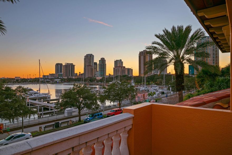 Rare opportunity to own one of only ten exclusive townhomes in the Vinoy Place. High and dry with no storm damage. This completely updated City Home has stunning views of the Vinoy Basin, marina, St. Petersburg Pier, and the downtown waterfront! Bright and elegant with terraces on every floor, this luxurious residence features over 3,500 sq ft of living space with three spacious bedrooms with en-suite bathrooms, plus a den/office, a private elevator and a two-car garage with tandem parking for up to 4 vehicles.
Enjoy stylish entertaining in the open-concept kitchen, complete with an island and peninsula that flow into the dining and living areas with panoramic water views and a private courtyard patio. The expansive primary suite offers a sitting area with water views, a private terrace, and a spa-like bathroom with a dual shower, dual sinks, ample counter space, a separate water closet, and an oversized custom walk-in closet. Adjacent to the primary suite is a laundry room, a home office or den, and a generously sized second bedroom with its own sitting area, walk-in closet, and en-suite bath.
On the third floor, the guest suite includes a cozy reading nook and a coffee/wine bar, with access to the rooftop terrace where you can savor the sunrise, sunset, or the sparkling city lights.
This home is part of an elegant community offering a 24/7 manned guardhouse, exceptional on-site management, a fitness center, two heated pools/spas, a clubhouse and guest parking spaces. Resort style living in the heart of St. Petersburg, just a short stroll away from waterfront parks, dining, shopping, and museums.