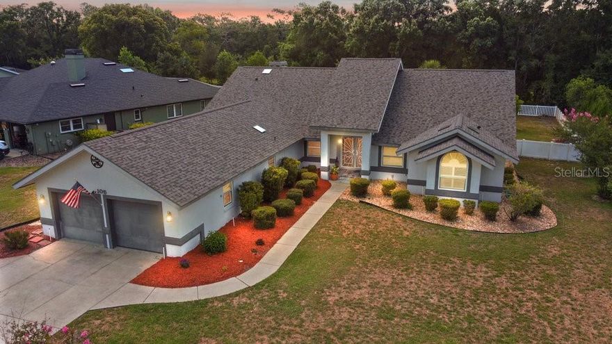 ***$10000 buyer closing costs credit with a full price offer***Welcome to your dream home in the sought-after Cypress Village section of Sugarmill Woods! This spacious 4-bedroom, 3-bath custom pool home with office and 2-car garage sits on a beautifully landscaped ½ acre lot offering privacy and comfort. Step inside to find split-bedroom design, newer flooring, and fresh interior/exterior paint. The home is filled with natural light thanks to multiple skylights. Enjoy gatherings in the large living and family rooms—complete with a cozy gas fireplace and built-in bookshelves. The dedicated home office features custom bookcases and a built-in desk, ideal for remote work or study. The chef’s kitchen boasts stainless steel appliances, including a convection oven, farmhouse sink, center island, bar seating, self-close drawers, and pull-out shelves and trays. Dine formally in the elegant dining room or casually in the sunny breakfast nook. The luxurious master suite offers a jetted tub, walk-in shower, and a dedicated 50-gallon water heater for endless hot water. A second ensuite bedroom is perfect for guests or multigenerational living. Step outside to your private oasis: a covered lanai, screened pool with waterfall, and a fully fenced backyard ideal for entertaining, pets, or play.  This one-of-a-kind home in a tranquil, deed-restricted community is move-in ready—don’t miss your chance to own a slice of paradise in Homosassa!