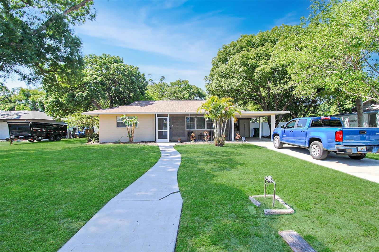 Welcome to Coastal Oasis! Nestled near downtown and just a stone's throw away from the pristine shores of Anna Maria Island, this charming 2-bedroom, 2-bathroom private pool home invites you to indulge in relaxation and seaside living.
Step through the front porch and into a meticulously designed space, where coastal vibes meet modern comfort. The airy living area welcomes you with abundant natural light and tasteful decor, providing the perfect backdrop for unwinding after a day of exploring nearby attractions.
The fully equipped kitchen, complete with stainless steel appliances and large countertops, beckons aspiring chefs to whip up delicious meals for your family and friends.
Retreat to one of the two cozy bedrooms, each offering plush bedding and serene ambiance for a restful night's sleep. The primary bedroom has a king-size bed, a dresser, and TV. The second bedroom has a queen-size bed with a dresser and a TV. The first bathroom has a large shower/tub combo. The second bathroom is off of the kitchen and has a walk-in shower
Outside, you will find a refreshing dip in the sparkling pool or lounge on the deck with a cool drink in hand. Whether you're soaking up the sun or stargazing under the night sky, this outdoor haven promises endless moments of blissful tranquility.
With its prime location near downtown Bradenton and the breathtaking beauty of Anna Maria Island just minutes away, this coastal retreat offers the perfect blend of convenience and serenity for your next getaway.
House Rule: No smoking. No burning candles inside of lodging. No parties.
Furry friends welcome, max 2, and require a $200 per pet non-refundable pet fee to be paid directly to the management company.
**Taxes and fees not included.