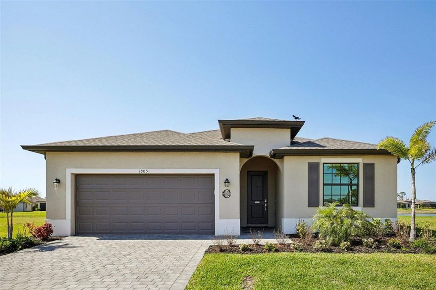 Welcome to this completely upgraded one year nine month old home located in the heart of Port Charlotte, FL. Nestled at the end of a quiet cul-de-sac on one of the four largest pie shaped lots. This property is a spacious 2924sqft home, 2201 sqft under a/c, on over a third of an acre lot, with new upgrades throughout. granite countertops, now replace the builders countertops through out the house including the three full baths.  New crown molding was added and the whole interior was repainted.  Designer lighting in every room replaces the builders lighting, even two, eight bladed 72 inch ceiling fans were added to the lanai for added cooling when relaxing near the free form 10,000 gallon saltwater pool.  Everything that could be replaced was, every faucet, every toilet, cabinets, kitchen sink, and all closets were reconfigured.  Instant hot water at the kitchen sink for hot tea was added.  Pull down stairs in the garage along with garage cabinets and shelving.  The garage even has chair railing and two tone paint along with added lighting, a ceiling fan, and an epoxy coated garage floor.  The den has been modified to allow for more usable space.  This house has truly been transformed. Even these pictures do not do the house justice.  This house is located in a cozy little gated community with very low HOA’s, and is high and dry, no flood zone.  Amenities are close and to numerous to name, from major shopping to a large number of dinning choices.  The house being this new, and with all the upgrades, the asking price does not cover the original cost to build.  I had not planned on moving, circumstances have dictated differently.  If this model of house appeals to you I don’t think you’ll find a better home.  Come, take a look and you be the judge.