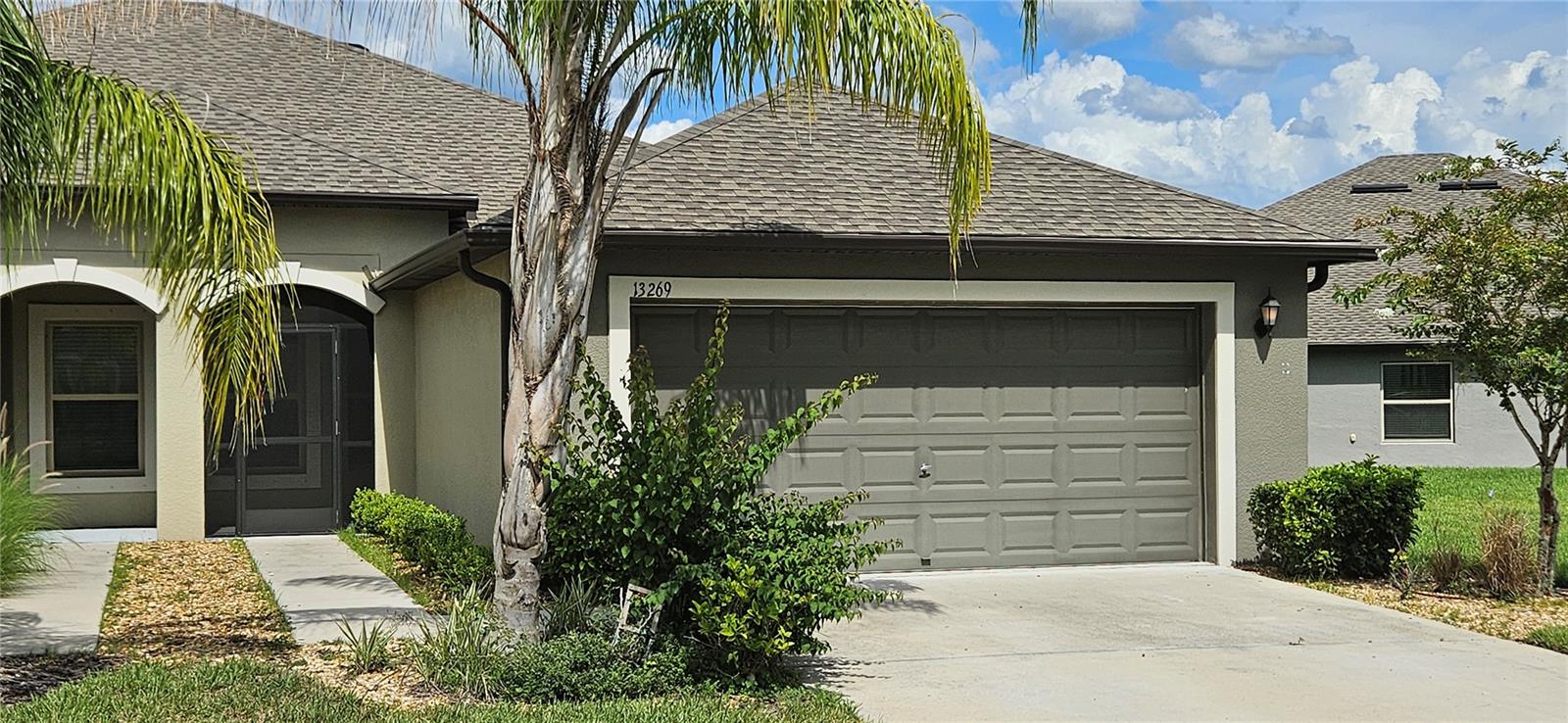 Gorgeous 3 Bed, 2 Bath, 2 Car Garage Villa in the lovely community of Lakeside. One small pet allowed. This updated villa has a stunning water view from the screened back porch with pavers. Kitchen features stainless steel appliances and granite countertops. The open floor plan has ceramic tile throughout, with carpeted bedrooms. Appliances include refrigerator, range, microwave, dishwasher, washer and dryer. You’re maintenance free with lawn care included. COMMUNITY AMENITIES: Pool, Fitness Center, Tennis & Basketball Courts, Clubhouse with pool table, and Playground. Request your showing today!