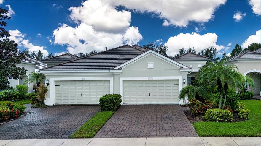 This impeccably furnished 2-bedroom, 2-bath villa with den and 2-car garage offers the perfect balance of comfort, design, and convenience in the gated Fairfield community. Built by Neal Homes, the floor plan highlights an open flow with tile flooring throughout and carefully selected furnishings that make the space move-in ready from day one. The kitchen is fully stocked and appointed with stainless appliances, granite counters, and cherry cabinetry—ideal for those who want both beauty and function. The den, fitted with a built-in closet and trundle bed, flexes seamlessly as a guest-ready third bedroom or a quiet workspace. The split-bedroom layout provides privacy for residents and guests, with each room styled for comfort and ease. Step outside to an extended screened lanai overlooking an east-facing backyard—perfect for morning coffee or an evening wind-down. Every detail, from the curated furniture to the lush landscaping maintained by the HOA, ensures a worry-free rental experience. Fairfield residents enjoy resort-style amenities including a sparkling pool, spa, cabanas, fitness center, library, and clubroom. Monthly HOA services cover grounds, structure, insurance, pool maintenance, and security, adding peace of mind. Located under 10 miles from Anna Maria Island’s beaches and just a short drive to Bradenton Beach, downtown Sarasota, UTC Mall, and the airport—this villa puts you at the center of the Gulf Coast lifestyle. Everyday errands are simple with Publix, Walmart, USPS, and the library all close by. Lease this villa fully furnished and step into a turnkey lifestyle—where every detail is ready, and every comfort is already in place.