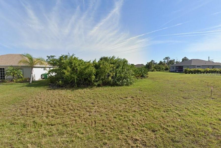 This prime residential lot offers the perfect canvas for your custom Florida paradise, with central water, sewer, and electricity already available! Located outside a designated flood zone, and according to Charlotte County GIS, currently not in a scrub jay habitat (buyer to confirm during due diligence).