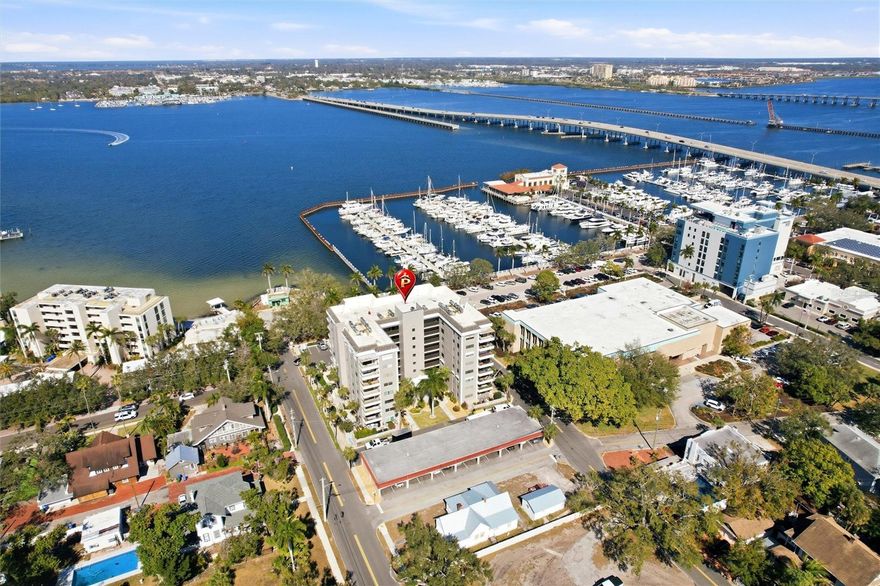 Enjoy spectacular river views and relaxed Florida living in this beautifully maintained 2-bedroom, 2-bath home at the Riverview Condos. Located in downtown Bradenton. With sweeping views of the Manatee River, this residence feels like a private retreat in the heart of the city.

The updated kitchen features stainless steel appliances and granite countertops, while the spacious living room and primary suite both overlook the water. A large private balcony offers the perfect place to enjoy morning coffee, evening breezes, and passing boats.

The split floor plan provides the owner and guests with privacy, with oversized walk-in closets in both bedrooms and custom Hunter Douglas blinds throughout. A brand-new A/C system with UV disinfecting light and a newer water heater add comfort and peace of mind.

Condo fees include cable, water, sewer, and trash, simplifying monthly living. The unit also offers a generous storage room that can double as a hobby space or office, plus a convenient community laundry just across the hall. The association is well maintained and financially sound, keeping fees reasonable.

Residents enjoy access to a welcoming gathering space downstairs and a prime location just steps from downtown shopping, dining, and the Riverwalk. Easy, scenic, low-maintenance living awaits in this friendly 55+ community