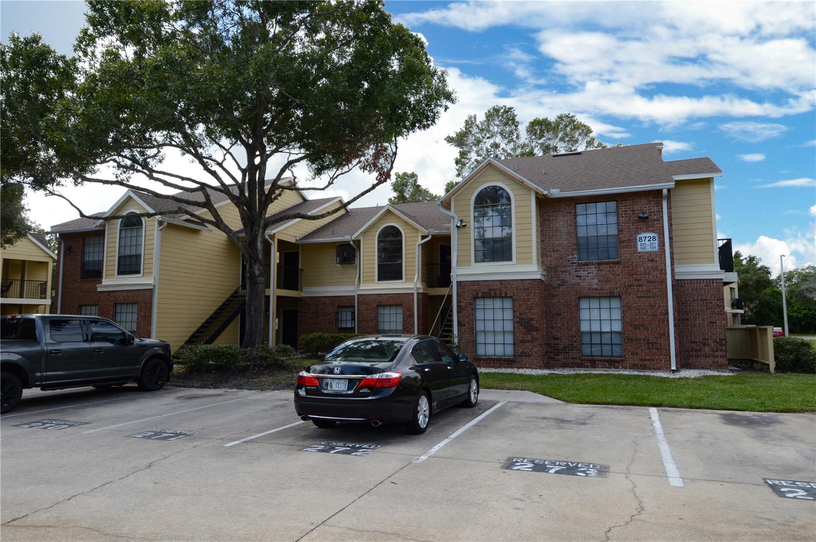 Welcome to Paradise at The Grand Reserve Condominiums in Tampa. This condo is a one bedroom and one bathroom with white beveled kitchen cabinets, large closet pantry, white appliances, high & vaulted ceiling, BRAND NEW luxury waterproof vinyl plank floors throughout, located on the 2nd floor with covered balcony w/storage rm. Garden view. Rent Includes: Trash and 1 assigned parking spot. No pets allowed. The Grand Reserve Condominiums in Tampa is a gated community with great amenities from a Clubhouse, resort style swimming Pool & Spa, cabanas, Fitness Center, lighted Tennis courts, gazebo, and walking trails. You are just South of Carrollwood and steps away from the heart of Tampa's shopping, dining, arts & culture, Raymond J. Stadium, Dale Mabry Hwy. Veterans and 275, Downtown Tampa, Tampa International Airport and a short drive to the beautiful Gulf coast beaches and St. Petersburg.