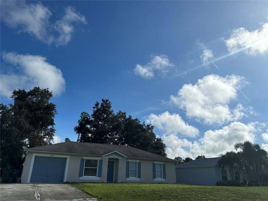 Located in the heart of North Port, this home provides the convenience of both I-75 and US 41 just minutes away. Perfectly situated for the commuter. Offering availability soon in a floor plan that is designed to comfortably accommodate the entire family. No carpet here and your 4-legged babies are welcome too with approval. They will love the sprawling out on the cool tile. Large backyard to zoom around and burn off the stored energy. Recently painted and new laminate flooring in the bedrooms in a warm color scheme that will well complement your decor. The primary suite offers a walk-in closet and ensuite bathroom. Spacious interior laundry room to make it feel less of a chore. The garage features tile flooring which can act as both a storage area or a place to park. You pick. All this and CITY WATER too. Those of us who have endured North Port well water can attest to value of this amenity. North Port packs a big punch with a concerted emphasis on family life. Great schools, beautiful parks, miles of waterways make it a great place to call home.