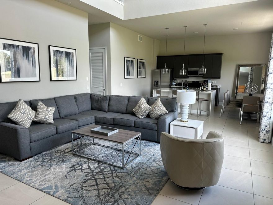 easy to show!! Come One, Come All! This is perfect for a family or anyone looking to use as an investment home. This beautiful home comes FULLY FURNISHED with really thought-out details to make you feel right at home. The Community also offers TONS of recreational items to choose from: You can choose from relaxing at the spa, working out in one or both of the two fitness centers provided. 3 swimming pools with food and drink service, mini golf, a lazy river, and a variety of much more. Come take a look at this one before its gone!