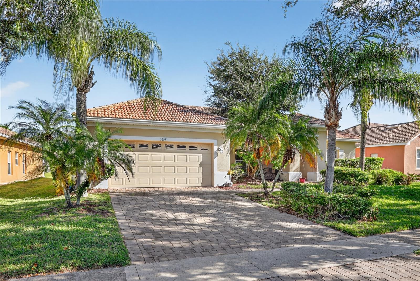 Welcome to the Beautiful Bellalago Community! As you pass through the guarded gates, you will enter a stunning neighborhood. This charming three-bedroom, two-bath home boasts 1,687 square feet of living space and will captivate you the moment you step through the door.
With newly installed laminate flooring and warm wall colors, the atmosphere is truly inviting. The home features a split floor plan with the master bedroom on the right and the other two bedrooms on the left. The heart of the home is the open kitchen, which includes a breakfast bar for casual conversations and entertaining, a dinette area, and a family room, making it perfect for larger gatherings.
There are three sliding doors that lead out to the porch: one in the master bedroom, one in the formal living room, and one in the family room. Notable upgrades include a new air conditioning system replaced in 2024, all-new laminate flooring throughout, modern light fixtures, ceiling fans in every room, and a California closet in the master walk-in closet.