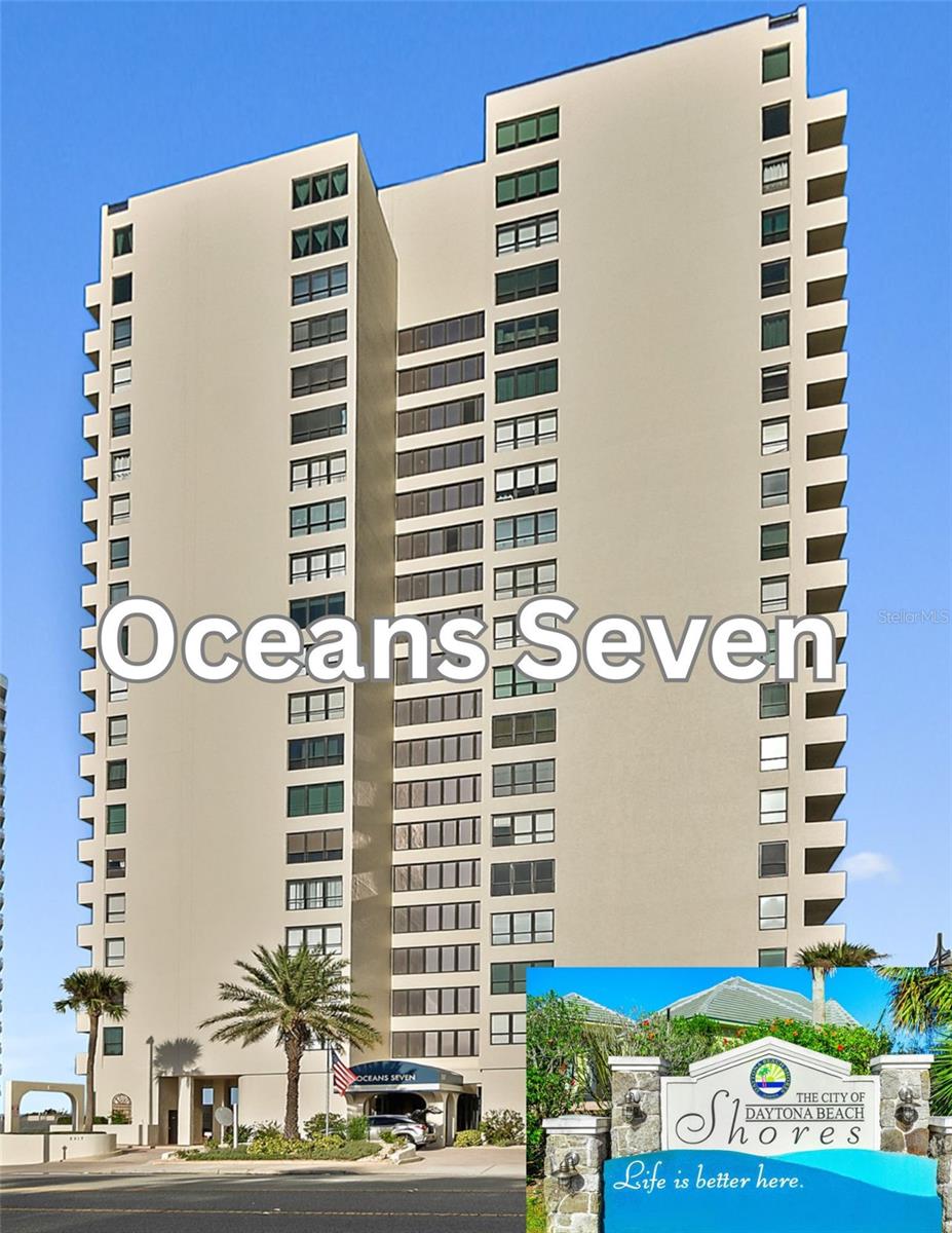 SOUTHERN EXPOSURE OCEANFRONT ONE BEDROOM! LIGHT AND BRIGHT! ONE OF THE BEST BUILDINGS IN DAYTONA BEACH SHORES! DELIVERED FURNISHED.
EXPERIENCE THE HIGHLIGHT OF COASTAL LIVING WITH THIS VERSATILE PROPERTY! WHETHER YOU'RE LOOKING TO ENJOY IT AS YOUR PERSONAL BEACH RETREAT OR RENT IT OUT TO SNOWBIRDS—WHO CAN STAY FOR A MINIMUM OF THREE MONTHS—THIS HOME OFFERS INCREDIBLE FLEXIBILITY.
THE OPEN FLOOR PLAN IS PERFECT FOR ENTERTAINING GUESTS OR SIMPLY RELAXING ON THE LIVING ROOM COUCH WHILE YOU TAKE IN THE MESMERIZING OCEAN VIEWS FROM THE 9TH FLOOR. EMBRACE THE LIFESTYLE YOU DESIRE! NOTABLE UPDATES: AC 2022, HOT WATER HEATER 2022 AND REPLACE SLIDING GLASS DOOR 2/2025.
THE CRISS-CROSS BALCONY IS LEGENDARY IN THE SHORES AND CAPTURES SWEEPING VIEWS WITH THE SOUNDS OF THE CRASHING WAVES ON FULL DISPLAY AND INTRACOASTAL VIEWS ARE EQUALLY SPECTACULAR!
SECURED UNGROUND ASSIGNED PARKING WITH ADDITIONAL MOTORCYCLE PARKING AVAILABLE. AMPLE GUEST PARKING UPSTAIRS. PRIVATE LARGE STORAGE CAGE FOR ALL YOUR BEACH NEEDS.
OCEANS SEVEN OFFERS SOME OF THE BEST AMENITIES: HEATED OUTDOOR POOL WITH EXPANSIVE POOL DECK, BBQ STATION, SAUNAS, TWO SOCIAL ROOMS, GAME ROOM, DIRECT BEACH ACCESS. No pet building. 30-day first right of refusal. This home is in a sought-after location close to Publix, restaurants, shopping, minutes to Ponce Inlet Historic Lighthouse, just over an hour to Disney/Orlando and three-and-a-half hours to Miami. All information intended to be accurate but should be verified.
