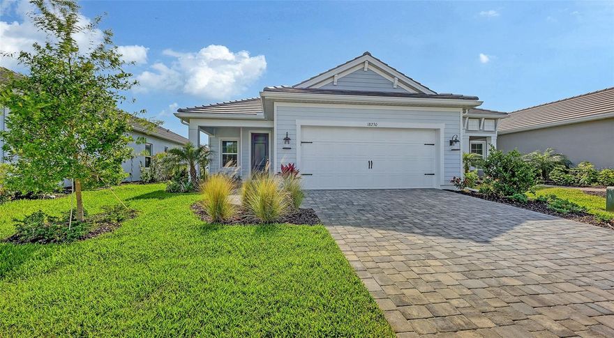 The “Dream 2” by Neal Communities is a beautifully crafted single-story home offering approximately 1,860 square feet of open and inviting living space. This thoughtfully designed floorplan includes 3 spacious bedrooms, 2 full bathrooms, a versatile den or flex room, and a 2-car garage. The heart of the home is the gourmet kitchen, featuring a large center island, abundant counter space, and a walk-in corner pantry. The kitchen opens seamlessly to the dining area and expansive great room, creating an ideal setting for entertaining or relaxing with family. Large pocket sliding glass doors lead to a covered lanai, extending the living space outdoors and capturing the essence of Florida living.
The private owner’s suite is a true retreat with dual walk-in closets, double vanities, and a spacious walk-in shower. Two additional bedrooms are located on the opposite side of the home, providing comfort and privacy for guests or family members. A separate laundry room adds everyday convenience, while the den offers flexibility for a home office, hobby room, or additional lounge space. With its bright, open layout, quality finishes, and exceptional craftsmanship by Neal Communities, the Dream 2 floorplan combines modern design with comfort and practicality. Whether you’re looking for a full-time residence or a seasonal retreat, this home delivers the perfect balance of livability, and the relaxed Florida lifestyle.