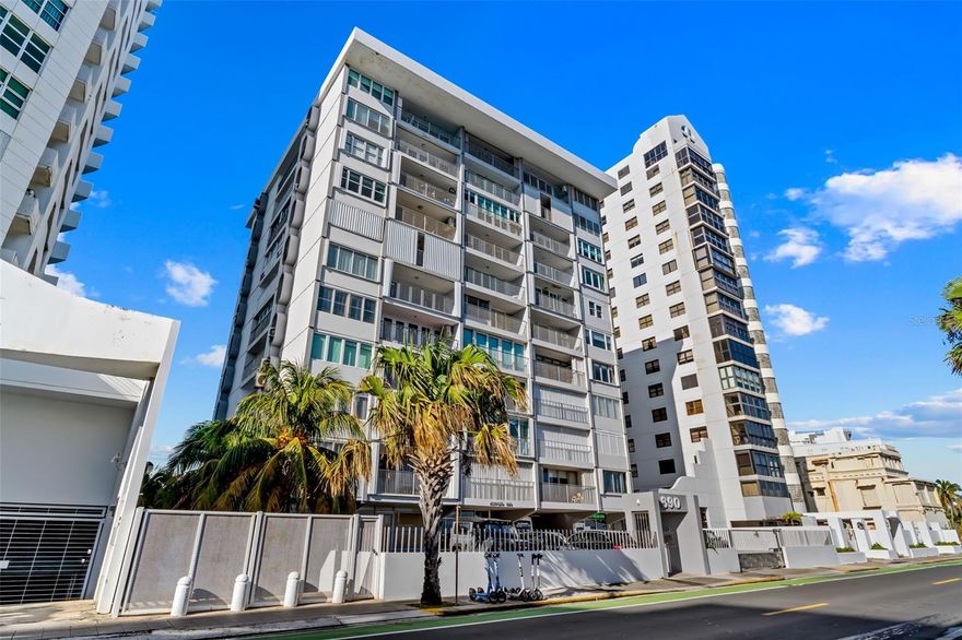 Wake up every morning to the endless blue of the Atlantic. This exquisite 494 sq. ft. studio, perched on the 10th floor, redefines what it means to live in Condado: elegance, comfort, and a breathtaking view that transforms your home into a true urban sanctuary. Fully renovated from the ground up, every detail was thoughtfully designed:

• Brand-new electrical and plumbing systems for peace of mind.
• Immaculate flooring and fine finishes that elevate every corner.
• Modern kitchen and bathroom, created with sophistication and functionality in mind.

The building offers controlled access security, low HOA fees, and is in the process of installing a full power generator for complete comfort. This property has available “first come, first serve” parking space and, above all, an unmatched location on Ashford Avenue—steps away from luxury hotels, renowned restaurants, and the vibrant lifestyle that makes Condado world-famous. This property is not just an apartment—it’s a lifestyle. Perfect for those who value city energy, beach proximity, and the unique charm of Condado.

Schedule your private showing today and experience why this studio is the ultimate urban retreat.