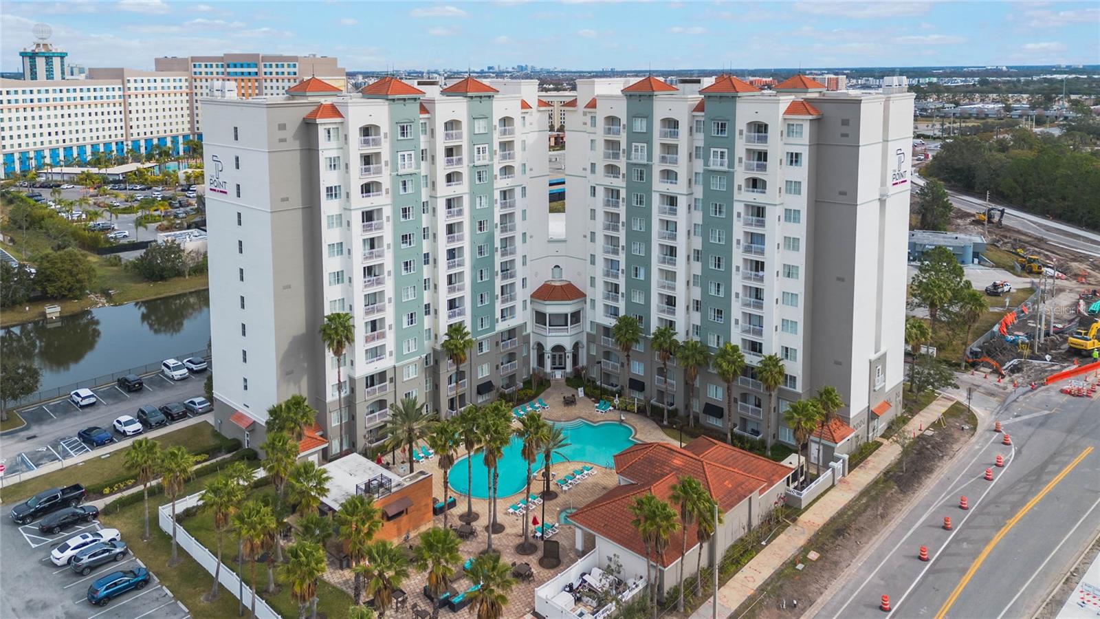Investor and savvy vacationer, this is the one for you! Welcome to Point Orlando Resort where this 11thd floor, DIRECT POOLVIEW, fully furnished 2 bedroom condo awaits you as a luxury vacation home or as an investment property. This Resort is THE investment opportunity for 2025 and beyond - next to Universal Studios, close to the newly opened Universal Epic Universe Theme park. In reality this is more than a 2 bedroom condo - the property includes two separate living spaces separated by two different entry doors, which can be rented separately. One is a fully equipped one bedroom condo with master bedroom/bath, great room and kitchen, and the other is a king size bedroom equipped with a kitchenette. The Resort has a heated swimming pool, Jacuzzi, and fitness center. The onsite rental program makes it a turn key solution for generating revenue while you are away, but you may also decide to rent your self on AirBnB. All furniture and appliances convey and it comes with a new HVAC. The condo is in perfect condition and has a slick modern look which will attract many vacationers. Point Orlando Resort is the perfect Oasis in the middle of all that Orlando has to offer. Schedule your private or virtual tour now!
*** Condo pictures will be uploaded on Tuesday 8/5