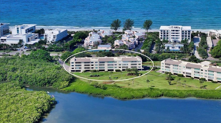 Experience elevated Longboat Key bayfront living in this BEAUTIFULLY UPDATED and impeccably maintained 
2-bedroom, 2-bath corner END-UNIT condo. This ELEGANT RESIDENCE offers stunning unobstructed full SARASOTA BAY VIEWS from every room through dramatic FLOOR TO CEILING WINDOWS. EXCEPTIONALLY PRIVATE and boasting the LARGEST FLOOR PLAN in the community, this condo is located on the elevated second floor with convenient elevator access—perfectly blending comfort, sophistication, and coastal serenity. Inside, PORCELAIN TILE FLOORING THROUGHOUT creates a clean, modern aesthetic ideal for low-maintenance Florida living. The lovely updated open-concept kitchen flows seamlessly into the spacious great room, framing tranquil bay views. Features include high end quartz countertops, stainless steel appliances, a large breakfast island, 42” cabinetry, and elegant iridescent Mother-of-Pearl backsplash, with views overlooking the pool and waterfront. The bayfront primary suite is a peaceful retreat with direct lanai access, a generous walk-in closet, and a luxurious ensuite bath featuring a custom walk-in shower, dual-sink vanity, and quartz counters. The second bedroom—also with bay views and lanai access—offers a spacious closet concealed behind a sleek barn door and sits adjacent to the beautifully updated guest bath, making it ideal for guests or a stylish home office. Recent upgrades provide peace of mind, including PGT hurricane-impact windows, including a panoramic window in the great room, a 2021 HVAC system, and a 2020 water heater. Additional conveniences include an in-unit laundry, private storage, and assigned under-building parking. The monthly HOA fee of $1,325 covers hazard, hurricane, and flood insurance, recreational amenities, and FULLY FUNDED RESERVES—a major value for bayfront condo ownership. Special Assessments: Two modest monthly assessments totaling $527. The first assessment is $293 and the second assessment is $234.
Located within the sought-after Windward Bay, residents enjoy a true Gulf-to-Bay lifestyle across 26 acres of lushly landscaped waterfront spanning nearly half a mile of Sarasota Bay frontage. Community amenities include BOAT SLIPS ($60/month), kayak storage and launches, three private beach accesses, two heated pools (one just steps away), a fitness center, saunas, tennis and pickleball courts, walking paths, BBQ grills, fire pits, and a clubhouse with library and catering kitchen. With only 151 residences, Windward Bay offers low-density, resort-style living at its finest. The community is PET-FRIENDLY allowing two pets up to 75 lbs each, with green spaces and pet comfort stations throughout. A rare bonus: approved renter pets are also permitted, making this condo especially appealing for investment or seasonal rental income. Ideally located mid-island, you’re minutes from championship golf, full-service marinas, and the dining, shopping, and cultural attractions of St. Armands Circle, downtown Sarasota, and Anna Maria Island. Whether you’re seeking a luxury Longboat Key waterfront condo, a serene island retreat, or a strong rental opportunity, this exceptional bayfront residence delivers the ultimate coastal lifestyle—sunsets included.