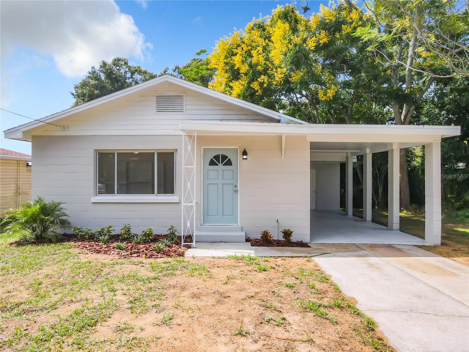 This cute and comfortable 3 bedroom, 2 bath home is conveniently located and move-in ready! NO HOA and NO DEED RESTRICTIONS. New architectural shingle roof in 2017 and new a/c and hot water heater in 2023. There are lots of extras to love about this home; a remodeled kitchen with new stainless-steel appliances, new flooring through-out, new wall texture and new paint both inside and out, all new light fixtures and ceiling fans with lights not to mention there is plenty of character & charm. You also have the convenience of a 1 car carport with a utility room at the back of the carport along with a nice back yard. This home offers quick access to Hwy 60 and it is located close to shopping, medical and schools. "Check out the 3D Interactive Virtual Tour and video tour attached to this listing” Then call to schedule your private showing.
