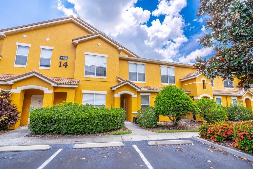 Welcome to this stunning first-floor 1-bedroom, 1-bath condo located just minutes from Walt Disney World. Step inside to premium tile (wood- like) flooring and fresh interior paint that give the home a clean, modern feel. The updated kitchen features quartz countertops and premium stainless steel appliances, perfect for cooking and entertaining. The spacious master bedroom includes a private en-suite bath, offering comfort and convenience rarely found in a one-bedroom layout. This resort-style community boasts fantastic amenities including a sparkling pool, fitness center, volleyball court, clubhouse, park, and a scenic walking path around the lake. With unbeatable proximity to Disney, Celebration, I-4, 417, and other major highways, this location offers easy access to everything in Central Florida. Whether you're looking for a primary residence, vacation home, or investment property, this condo checks all the boxes. Contact me today for a showing!