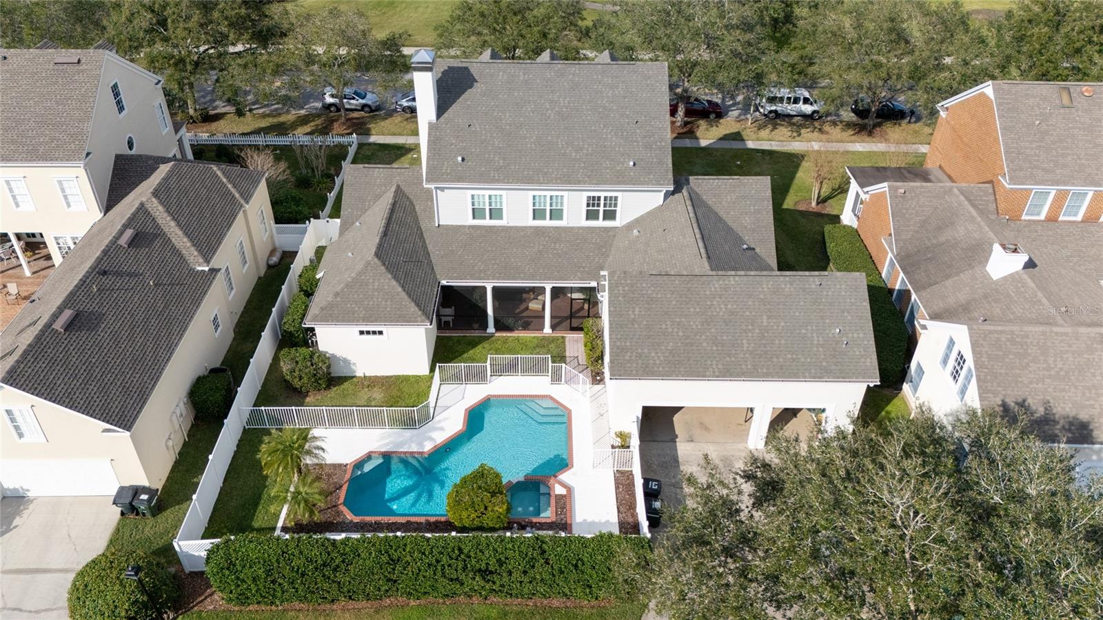 This stunning three-story estate embodies luxury, comfort, and modern elegance. Designed for those who appreciate fine craftsmanship and contemporary upgrades, this home offers a seamless blend of sophistication and functionality. It features six spacious bedrooms, plus a versatile private flex room with its own staircase access, ideal for multi-generational living, a secluded office, or luxurious retreat. The home features five fully equipped bathrooms, each adorned with modern finishes and refined details. Step inside and immediately notice the new wood flooring that extends throughout the first floor, complemented by plantation shutters and all-new double-pane windows. These features fill the home with natural light while enhancing its energy efficiency. The chef's kitchen, enhanced with new tile flooring, blending elegance with practicality. Designed for seamless indoor-outdoor living, the estate features a screened patio, an expansive fenced-in backyard for privacy, and a sparkling chlorine pool with a spa—the perfect setting for entertaining or unwinding in your private oasis. A new irrigation system ensures lush landscaping year-round. This home, upgraded for modern convenience and equipped with two brand-new AC units, a fully remodeled bathroom in the flex room, a new electrical panel, and a smart home system to provide the utmost security and efficiency. A comprehensive CO2 and smoke detector system installed throughout the home, complemented by a water shutoff detector system for added peace of mind. Additional highlights include a three-car garage, a bonus golf cart, and a laundry room with a washer and dryer included. The home's curb appeal, elevated by its newly installed siding, fresh interior and exterior paint, and stylish new light fixtures throughout. Elegant crown molding enhances every room, adding timeless character to the space. This premier residence is a rare opportunity to own a home that combines grandeur, modern amenities, and an unbeatable location.
Located just minutes from Walt Disney World, Celebration, Florida, a community that offers small-town charm with modern conveniences and luxury living. Inspired by Walt Disney's vision, Celebration embodies a picturesque, walkable neighborhood with tree-lined streets, stunning architecture, and a vibrant community atmosphere. Residents enjoy multiple neighborhood pools, playgrounds, and green spaces that provide relaxation and recreation for all ages. A stunning, championship-level golf course designed by Robert Trent Jones Sr. & Jr., 26 miles of walking, biking, and nature trails connecting parks, lakes, and neighborhoods, tennis courts, basketball courts, and a well-equipped fitness center ensure an active lifestyle. Seasonal celebrations, farmers' markets, outdoor concerts, and food festivals create a keen sense of community. Celebration features a charming, pedestrian-friendly district brimming with boutique shops, gourmet restaurants, coffee shops, and a lakeside promenade. It is renowned for hosting top-tier public and private schools, providing excellent educational opportunities. Additionally, AdventHealth Celebration offers exceptional healthcare services, conveniently located just minutes away.