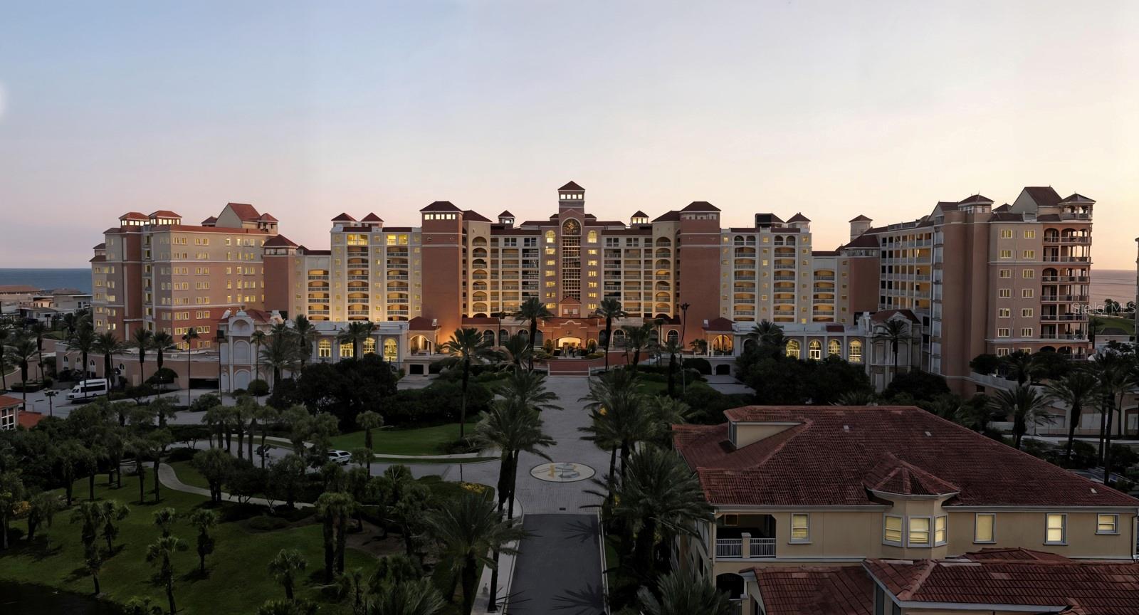 Experience luxury coastal living in this stunning penthouse residence located in the sought after North Tower B at Ocean Towers in Hammock Beach. Featuring 4 spacious bedrooms and 3.5 bathrooms, this unit offers 2,177 square feet of elegant living space with soaring ceilings. Step onto your private balcony and take in breathtaking views of the Atlantic Ocean, resort grounds, and golf course. The open floor plan is perfect for entertaining, with a gourmet kitchen featuring granite countertops, stainless steel appliances, and a large breakfast bar. The expansive primary suite includes a spa-inspired bathroom with double vanities, jetted tub, and walk-in shower. Three guest bedrooms provide plenty of room for family and friends. One guest room is currently being utilized as a two-person office. Enjoy the convenience of an elevator that opens directly into your private foyer, under-building parking, and access to world-class Hammock Beach amenities with membership includes championship golf, a multi-level pool complex, fitness center, full-service spa, restaurants, and miles of pristine coastline. Whether you’re seeking a luxurious primary residence, second home, or investment property, this top-floor condo delivers the perfect blend of comfort, style, and resort living.