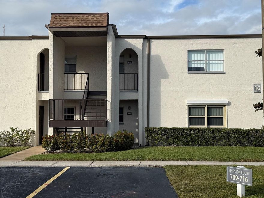 Great Price for a 1-bedroom Ground Floor Condo. Updates in 2025 are new electrical panel and new HVAC unit. New appliances in the kitchen include Stainless Steel refrigerator, dishwasher and stove. Also, a new hot water heater. Maintenance Plan paid for electrical, AC and plumbing. Comfortable front porch for Florida entertaining. Storm rollaway shutters for windows. Assigned parking space is directly in front of unit. Complex features Clubhouse, pool, tennis/pickle ball courts and activities. Close to shopping, beaches and airport.