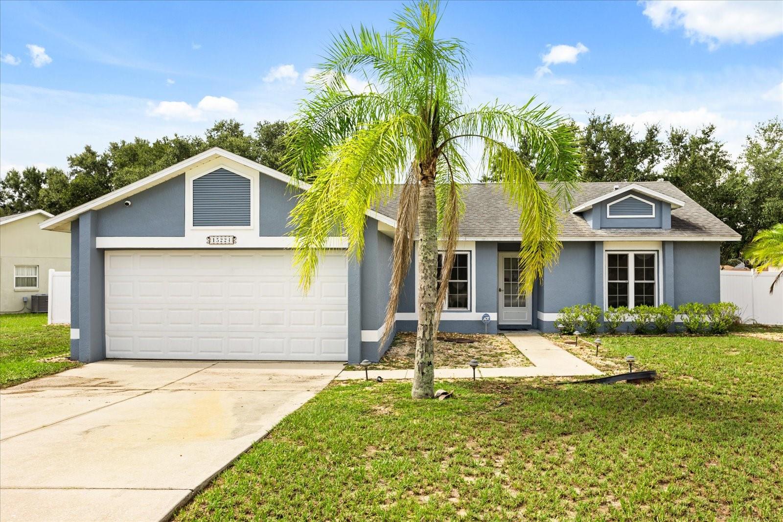 OPPORTUNITY KNOCKS in Siena Ridge! This 3 bedroom, 2 full bathroom home is freshly updated with BRAND NEW Vinyl Plank flooring and a BRAND NEW exterior paint job, setting the stage for its next chapter. Inside, the wide-open floor plan with soaring vaulted ceilings creates a spacious, inviting atmosphere. A screened-in back porch and fully fenced yard with classic white vinyl fencing offer the perfect backdrop for outdoor living, entertaining, or simply enjoying quiet evenings at home. Move-in ready yet brimming with potential, this home is a rare find—ready for you to add your personal touches and unlock instant equity. Nestled in the highly sought-after Siena Ridge community, you’ll love the oversized lots, low HOA, and unbeatable location just minutes from shopping, dining, major highways, and the lakes and rolling hills that make Clermont so special. Homes in Siena Ridge don’t last long—especially at this price. Don’t wait—schedule your showing today and seize this incredible opportunity before it’s gone!