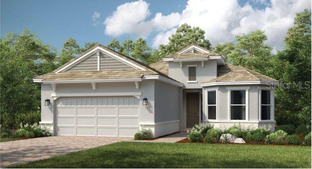 Under Construction. New Construction - August Completion! Built by Taylor Morrison, America's Most Trusted Homebuilder. Live Your Dream Vacation Every Day at Esplanade at Skye Ranch! Esplanade offers a vibrant, resort-style lifestyle with endless opportunities to energize your body, mind, and spirit. From the moment you arrive, you’ll experience a world of fun and relaxation, with access to the Hub, Rendezvous Park, and Turner Park—and soon, The Venue! Get ready for exciting amenities like a Bahama Bar & Grill, resort-style pool, state-of-the-art fitness center, bocce ball courts, bark park, and more. With community parks, sports fields, and a pet park, Esplanade is your personal playground. Stay active, stay relaxed, and embrace a lifestyle filled with adventure—every single day! Upon entering the Farnese, you'll find a secondary bedroom with a full bathroom and a private study on one side. On the other side, there's another secondary bedroom with a full bathroom, a laundry room, powder room, and convenient garage entry. At the heart of the home is the stunning designer kitchen, featuring an expansive island with quartz countertops that makes meal prep a breeze. The kitchen flows effortlessly into the gathering room and casual dining area, creating a perfect space for entertaining. Step out to the extended lanai, where you can unwind and take in the breathtaking Gulf Coast sunsets. The primary suite, tucked at the back of the home, offers a private retreat with a bay window, dual vanities, a spacious shower, and an oversized walk-in closet. Discover the beauty and comfort of the Farnese by visiting this exceptional community today! Additional Highlights Include: Gourmet kitchen, study, bedroom 3, full bathroom 3, pocket sliding glass door, 8' interior doors, 10' ceilings, tray ceiling package, covered outdoor lanai, and tandem garage. Photos are for representative purposes only. MLS#TB8348989
