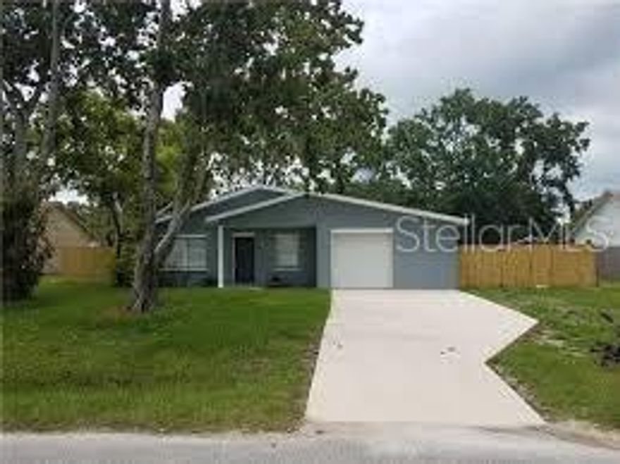 Great newly remodeled 3+ bedrooms/2 bath home near schools, shopping and river fishing. Just 10 min. to the beach.Huge master bedroom and walk-in closet.  Updated plumbing,roof, electrical, A/C, interiors, just over a year ago! Kitchen has stainless steel appliances and stone counters. This open floor plan with over 1,700+ in living area has a flex room for office or den or man cave. Screen room looks out to the stars and a fenced yard. Let Rover run free. Room for a pool! Has an oversized 1 car garage and is turn key. Come see. ;Water: City