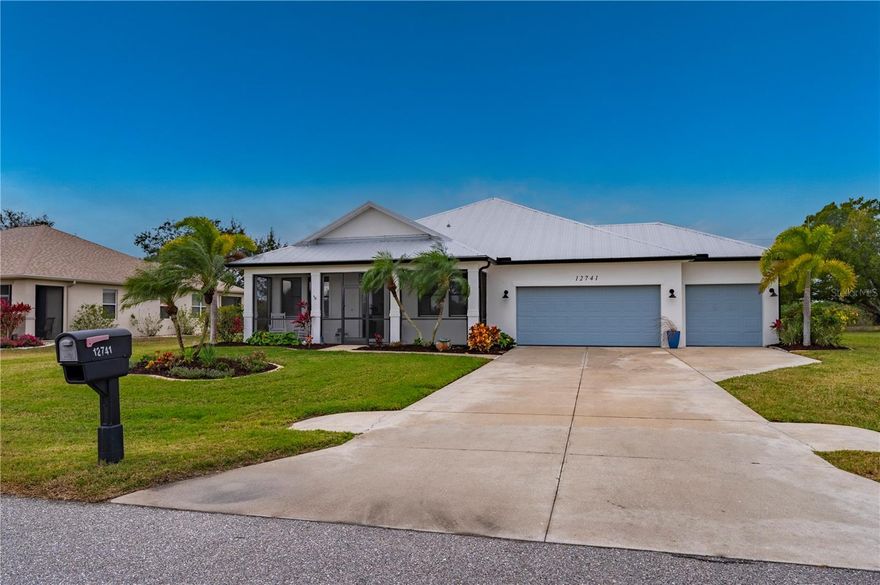 Pre-sale inspection completed with wind mitigation report. Welcome home to this beautifully remodeled 4-bedroom, 2-bathroom home in desirable Lake Suzy, Florida, offering the perfect blend of style, space, and convenience. Designed with an open floorplan, the home features both a family room and a great room, ideal for everyday living and entertaining alike. The heart of the home flows seamlessly to the outdoor living area, where a screen-enclosed pool creates a private oasis for relaxing or hosting guests, with nature & water views. Thoughtful updates include custom built-in storage throughout, crown molding & custom trim, luxury vinyl flooring and a new metal roof installed in 2023, providing peace of mind and long-term durability. A 3-car garage offers ample space for vehicles, golf carts, or storage. Enjoy an active Florida lifestyle with walking trails and a golf course just steps away, and appreciate the unbeatable location—minutes from I-75, Punta Gorda Airport, SWFL spring season ball games, shopping, dining, and entertainment. This move-in-ready home combines modern upgrades, outdoor living, and a prime location—everything you need to enjoy the best of Southwest Florida living.