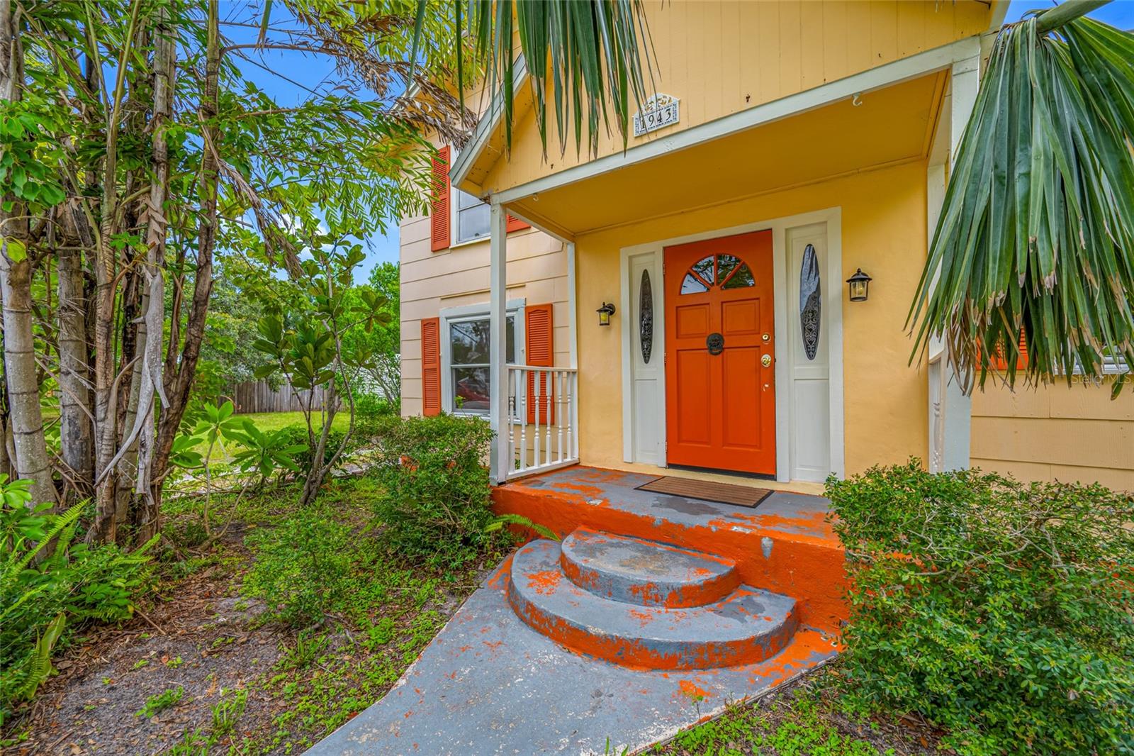 Adorable home! Live in it while you build another home on the same huge corner lot. Perfect for enjoying the Florida lifestyle year round. Inside you will find a freshly updated bathroom and there is new carpet in both bedrooms and on the stairway. The home was freshly painted inside. Lots of closets and storage inside and outside. Out back embrace the best of both worlds with not one but two patio spaces- a serene screened in patio great for morning coffee or evening relaxation and a sunny uncovered patio perfect for out door dining or entertaining under the stars. There is a brand new shed in the yard which is nicely landscaped. Whether you are downsizing with flair or starting fresh, this home offers relaxed living with just the right touch of charm and convenience.