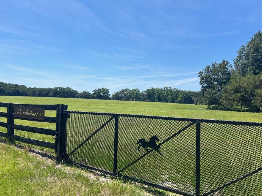 Welcome to Cedar Lane Plantation, a private gated community featuring just 12 exclusive parcels—and your opportunity to own one of them! Also listed as 20 acres, the sellers are willing to split it and sell 10 acres offering the perfect blend of open pasture and serene countryside, ready for your custom-built dream home. The property features four-board fencing along the front and a paved street, offering a welcoming and polished entry. With ample space for your horses, cows, or a hobby farm, this lot provides both beauty and function. Enjoy the peace and quiet of country living while still being conveniently located just minutes from High Springs, Gainesville, and Lake City. Zoned for High Springs Community School and Santa Fe High School, it’s an ideal place to settle into a more relaxed lifestyle. Outdoor lovers will appreciate being close to the famous rivers and natural springs the area is known for, as well as the charm of historic downtown High Springs, with its shops, restaurants, and everyday amenities. Don’t miss this rare opportunity to build your dream estate in one of the area's most desirable rural communities. Schedule a visit and experience the tranquility and potential of Cedar Lane Plantation today!