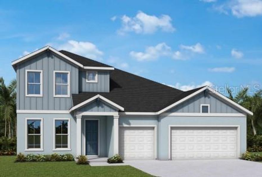 Under Construction. Welcome to The Maurice – a spacious two-story home in the Coasterra community by David Weekley Homes in Palmetto, FL. This 3,488 sq. ft. home features two Owner’s Retreats—one on the main floor and one upstairs—offering flexibility for multi-generational living and added privacy. An enclosed study and upstairs retreat provide additional space for work or relaxation.
Design highlights include quartz countertops, stylish laminate flooring, and elegant finishes throughout. The gourmet kitchen offers a built-in cooktop with a designer vent hood, while the downstairs Owner’s Bath features a luxurious super shower. Sliding glass doors open to a covered lanai with peaceful pond views, perfect for enjoying Florida’s indoor-outdoor lifestyle.