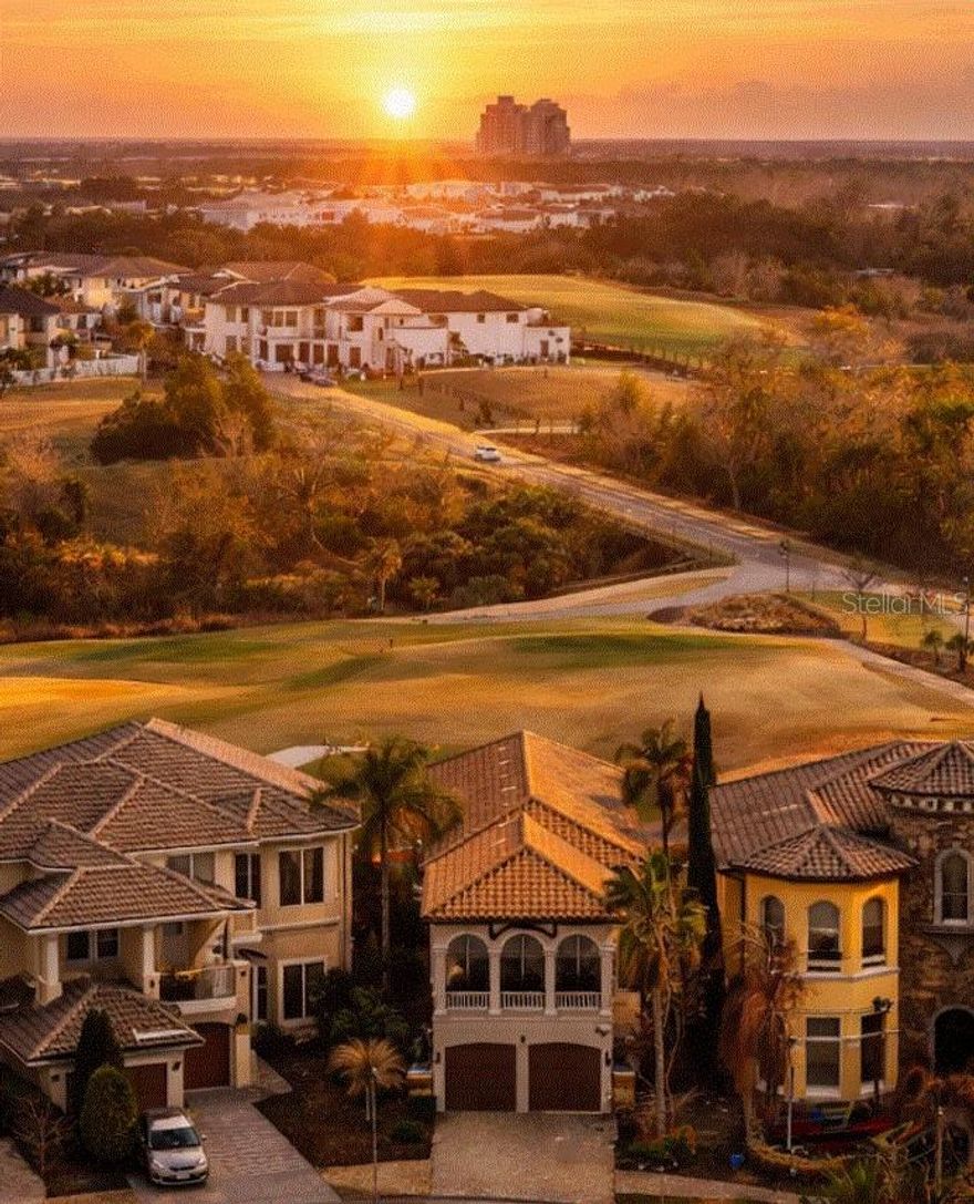 Want to buy a Sunrise?  VERY ACTIVE RENTAL $$$ Luxury, Lifestyle and Legacy help define this one-of-a-kind community in Central Florida!  Reunion Resort has it all!  This Reunion Resort Membership home is a shining example of having it all! This featured property at 989 Desert Mountain Court in the highly desirable Fairway Ridge Community is located on a Cul-De-Sac and has spectacular views of the 1st hole of the World Famous Nicklaus Golf Course.   The home has un-interrupted large golf course vistas that can be seen from the outdoor pool deck or the large second floor balcony.   Once inside the home you will feel a sense of calm and welcome.  The large open floor plan boasts a complete 1st floor bedroom, along with a private bath.  The garage has been converted to maximize space and create more indoor entertainment zones.  With a huge TV, arcade gaming, theater chairs, bar area and themed décor this garage has it all.  Not to mention it even has a dedicated air conditioner to keep you and your guests cool!  Deeper into the home you will find a ½ bath and laundry area.  The large open living space is outlined by a generous sized kitchen, bar stool seating, a separate dining table and a picturesque view of the pool area and outdoor kitchen that is accessed by an oversized sliding glass door.  The living room is comfortable, relaxing and is well appointed by updated furniture and electronics.  You won't need a thing in this home!  Once outside you are now living in the Florida Dream.  A generous sized pool deck with great seating for guests and two umbrellas, is just the right place to snap a selfie! The second floor of the home is where you will find the loft area, additional gaming, and the remaining bedrooms.  The home has an en-suite, a TOY-STORY themed bunk bedroom, a third well-appointed bedroom and a large master suite with accompanying master bath.  The master suite has a large walk-in closet, along with separate vanities, and an oversized balcony that is great for a cup of coffee, or an evening glass of wine.  Now my favorite part- the NEW LIST! ENTIRE INTERIOR NEW PAINT, ALL GROUT CLEANED AND SEALED, NEW CARPET, NEW PLANTATION SHUTTERS ON ALL WINDOWS, NEW FURNITURE IN COMMON AREAS, NEW OUTDOOR FURNITURE, NEW GAS COOK TOP, NEW BBQ GRILL, NEW DISHWASHER, NEW POOL HEATER 2025, NEW POOL PUMP 2024, NEW TVs IN LIVING ROOM & THEATER ROOM, 2025 ROOF INSPECTION-100%, 2025 STUCCO INSPECTED -100%, NEW OUTDOOR LIGHTING.  BIG RENTAL AND MEMORY MAKING POTENTIAL. Reunion Resort has everything you want in a community including 3 signature golf courses, world class dining, waterparks, lazy river, water slides, firework viewing areas, tree lined streets, dog park, playground, driving range, golf simulator, member events, in-resort shuttle service, and event space. Live the resort lifestyle like a VIP. NO OTHER RESORT IN THE AREA HAS THIS!!!! Minutes to Disney and close to Beaches, Universal, Legoland and Sea World. Schedule a tour today. 80 million visitors are estimated to visit Orlando in 2026. Current reservations for 2026 are available to convey to new owner when choosing to maintain relationship with current property manager.  Schedule today!