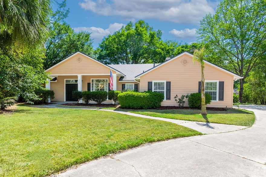Tucked away on a quiet cul-de-sac in the sought-after Mentone community, this 3-bedroom, 2-bath home, plus office/bonus space, offers the perfect blend of comfort, privacy, and the epitome of Florida living. Set on a large lot with over 1/3 of an acre and backing up to serene common space, you’ll enjoy no neighbors behind the home, just peaceful views and an incredible sense of openness.From the moment you step inside, the home feels airy and welcoming, with high ceilings, an effortless open floor plan, and beautiful wood floors throughout...no carpet anywhere. The split plan design creates a natural balance between gathering spaces and quiet retreats, while spacious bedrooms ensure everyone has room to unwind.Multiple living areas, including formal living and dining rooms, offer flexibility for both everyday living and special occasions. The remodeled bathrooms add a fresh, modern touch, and the bonus room/study off the primary suite provides a versatile space ideal for working from home, reading, or recharging.What truly sets this home apart is the outdoor experience. Step onto the expansive screened-in patio, designed to accommodate both living and dining spaces, provide you the opportunity to begin your mornings with coffee in the fresh air and allow you to wind down in the evenings with beverages and barbecues. Beyond the patio, the abundant outdoor space invites everything from play and gardening to simply enjoying the Florida sunshine. The large shed adds convenience without compromising the openness of the yard.Living in Mentone means access to a lifestyle, not just a home. Enjoy a community pool, tennis courts, basketball courts, playground, and wide-open green spaces that encourage time outdoors and connection. All of this just minutes from shopping, dining, I-75, Shands, and the University of Florida.This is more than a home; it’s a place to spread out, slow down, and fully enjoy everything that makes Florida living so special.