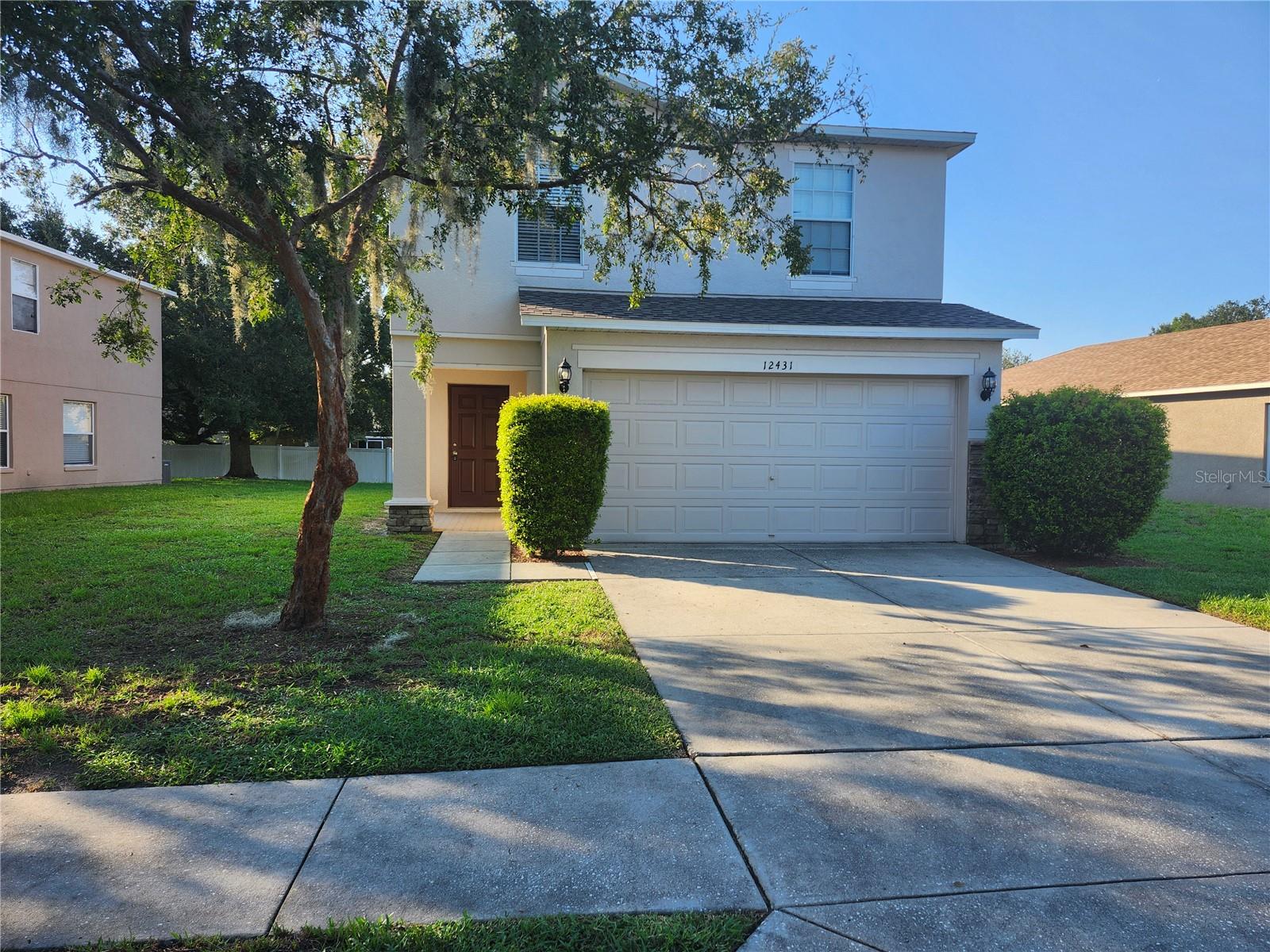 Welcome to this beautifully updated 4 bedroom, 2.5 bathroom, 2 car garage home located in the highly sought-after gated community of The Verandahs. Move right in with no worry as recent updates include New Roof, New Flooring throughout, and Fresh Paint in and out. This is a great room plan ideal for entertaining. The back yard is a clean slate, ready for you to make it your own private retreat. The community offers plenty of recreation with a resort style pool, playground, fitness center, and plenty of walking trails to maintain an active lifestyle. This community is just a short distance from the Suncoast Parkway offering a direct commute to Tampa and all it has to offer. Hurry up and schedule your appointment to seize this opportunity while you still can!!!