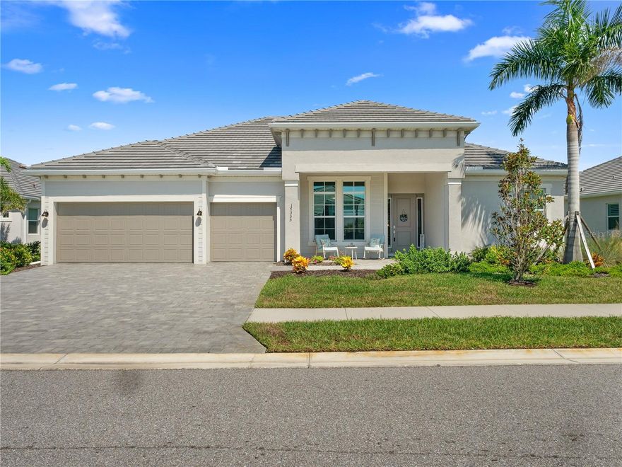 Welcome to your dream home in one of Southwest Florida’s most sought-after destinations! This beautiful property can be sold TURN KEY with acceptable offer, just bring your toothbrush! 
Located in WELLEN PARK GOLF AND COUNTY CLUB community with it's exclusive 18-hole, guard-gated golf course - this stunning residence offers resort-style living at its finest. This property is golf deeded with a golf membership attached and transferred with the property deed—a rare and valuable feature in this community.

With 4 bedrooms, 3 full bathrooms, and over 2,500 square feet of elegant living space, this home showcases both luxury and functionality. Hurricane impact glass windows, sliders, and doors for added peace of mind. The interior is professionally painted throughout, with custom lighting and dimmer switches installed, creating a warm and inviting ambiance throughout the home.

The gourmet kitchen is a chef’s dream with quartz countertops, stainless steel appliances, a custom backsplash, ample cabinetry, and a large center island perfect for prepping, serving, or gathering with guests. The owner's suite offers a peaceful retreat with an en-suite bath and ample closet space, enhanced by additional shelving for optimal organization.

This home also includes professionally hung TV mounts and custom drapery rods, sealed pavers on both the driveway and lanai, and gutters installed on the sides and back of the home. The versatile den can easily function as a home office, guest room, or additional bedroom.

Step outside to your private screened-in pool and deck—ideal for relaxing, entertaining, or soaking up the Florida sunshine. The three-car garage provides even more value with upper storage shelving and additional shelving for optimized space.

A pre-purchase inspection and 1-year inspection are available, and the home is currently covered by a First American Home Warranty for added buyer confidence.

This community offers an exceptional lifestyle with a clubhouse, onsite restaurant and tiki bar, fitness pavilion, resort-style pool, and full-service day spa. Residents enjoy pickleball, tennis, bocce ball, a yoga lawn, a dog park, and so much more. You're also just minutes away from Downtown Wellen Park, CoolToday Park (home of the Atlanta Braves spring training), historic downtown Venice, and top-rated Gulf Coast beaches.

Don’t miss your chance to own a slice of paradise in Wellen Park—especially now that all Lennar new construction homes with golf memberships are gone! Schedule your private tour today and experience the luxury lifestyle that awaits.