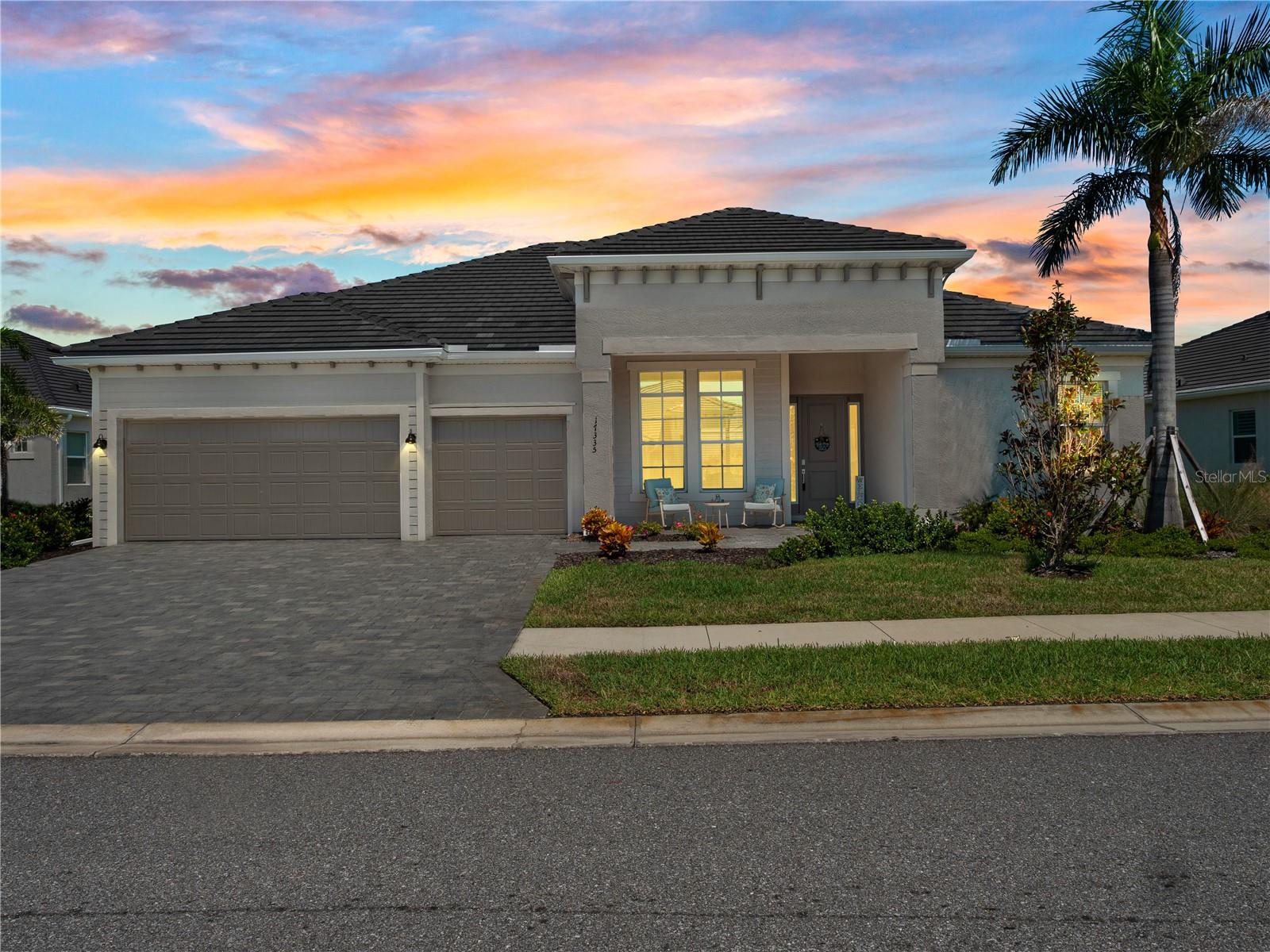 Welcome to your dream home in one of Southwest Florida’s most sought-after destinations! Located in an exclusive 18-hole, guard-gated golf course community, this stunning residence offers resort-style living at its finest. This property is golf deeded with a golf membership attached and transferred with the property deed—a rare and valuable feature in this community.
With 4 bedrooms, 3 full bathrooms, and over 2,500 square feet of elegant living space, this home showcases both luxury and functionality. Hurricane impact glass windows, sliders, and doors for added peace of mind. The interior is professionally painted throughout, with custom lighting and dimmer switches installed, creating a warm and inviting ambiance throughout the home.
The gourmet kitchen is a chef’s dream with quartz countertops, stainless steel appliances, a custom backsplash, ample cabinetry, and a large center island perfect for prepping, serving, or gathering with guests. The owner's suite offers a peaceful retreat with an en-suite bath and ample closet space, enhanced by additional shelving for optimal organization.
This home also includes professionally hung TV mounts and custom drapery rods, sealed pavers on both the driveway and lanai, and gutters installed on the sides and back of the home. The versatile den can easily function as a home office, guest room, or additional bedroom.
Step outside to your private screened-in pool and deck—ideal for relaxing, entertaining, or soaking up the Florida sunshine. The three-car garage provides even more value with upper storage shelving and additional shelving for optimized space.
A pre-purchase inspection and 1-year inspection are available, and the home is currently covered by a First American Home Warranty for added buyer confidence.
This community offers an exceptional lifestyle with a clubhouse, onsite restaurant and tiki bar, fitness pavilion, resort-style pool, and full-service day spa. Residents enjoy pickleball, tennis, bocce ball, a yoga lawn, a dog park, and so much more. You're also just minutes away from Downtown Wellen Park, CoolToday Park (home of the Atlanta Braves spring training), historic downtown Venice, and top-rated Gulf Coast beaches.
Don’t miss your chance to own a slice of paradise in Wellen Park—especially now that all Lennar new construction homes with golf memberships are gone! Schedule your private tour today and experience the luxury lifestyle that awaits.
